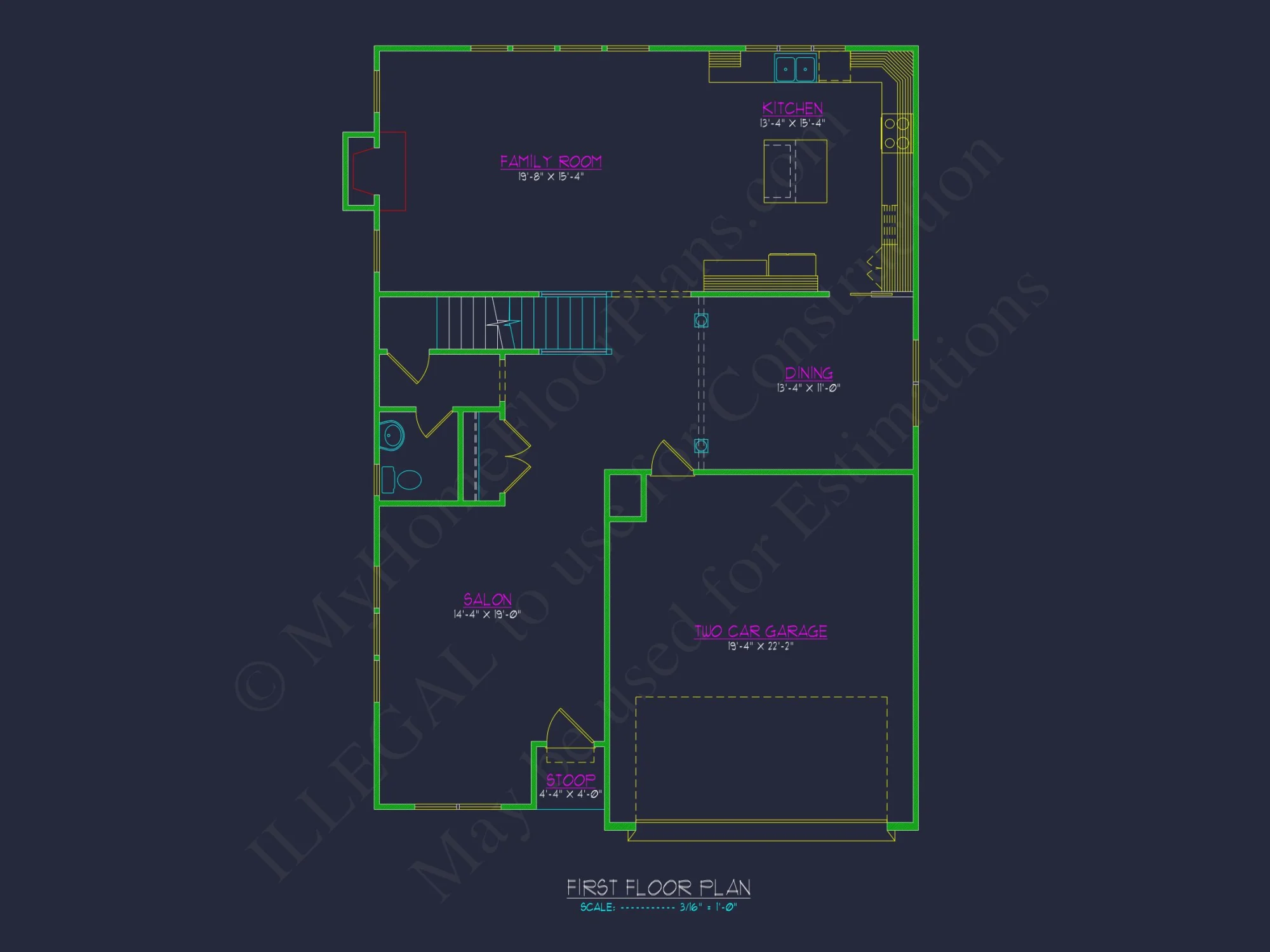 Spacious house Designs with Floor Plan CAD for Modern Living