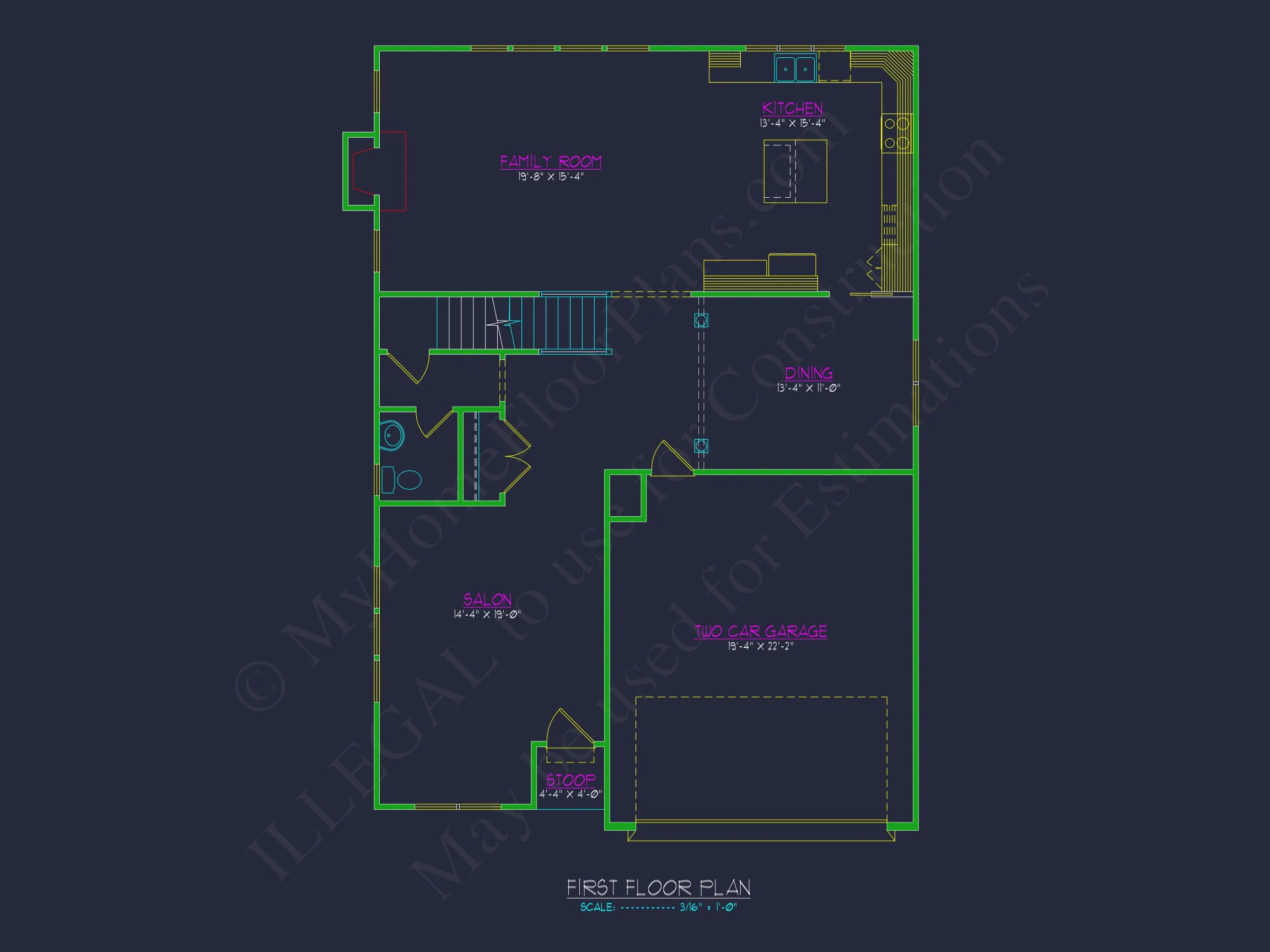 18-1595 HOUSE PLAN - Traditional Craftsman Home Plan - 4-Bed, 3-Bath, 2,850 SF 10 Spacious house Designs with Floor Plan CAD for Modern Living
