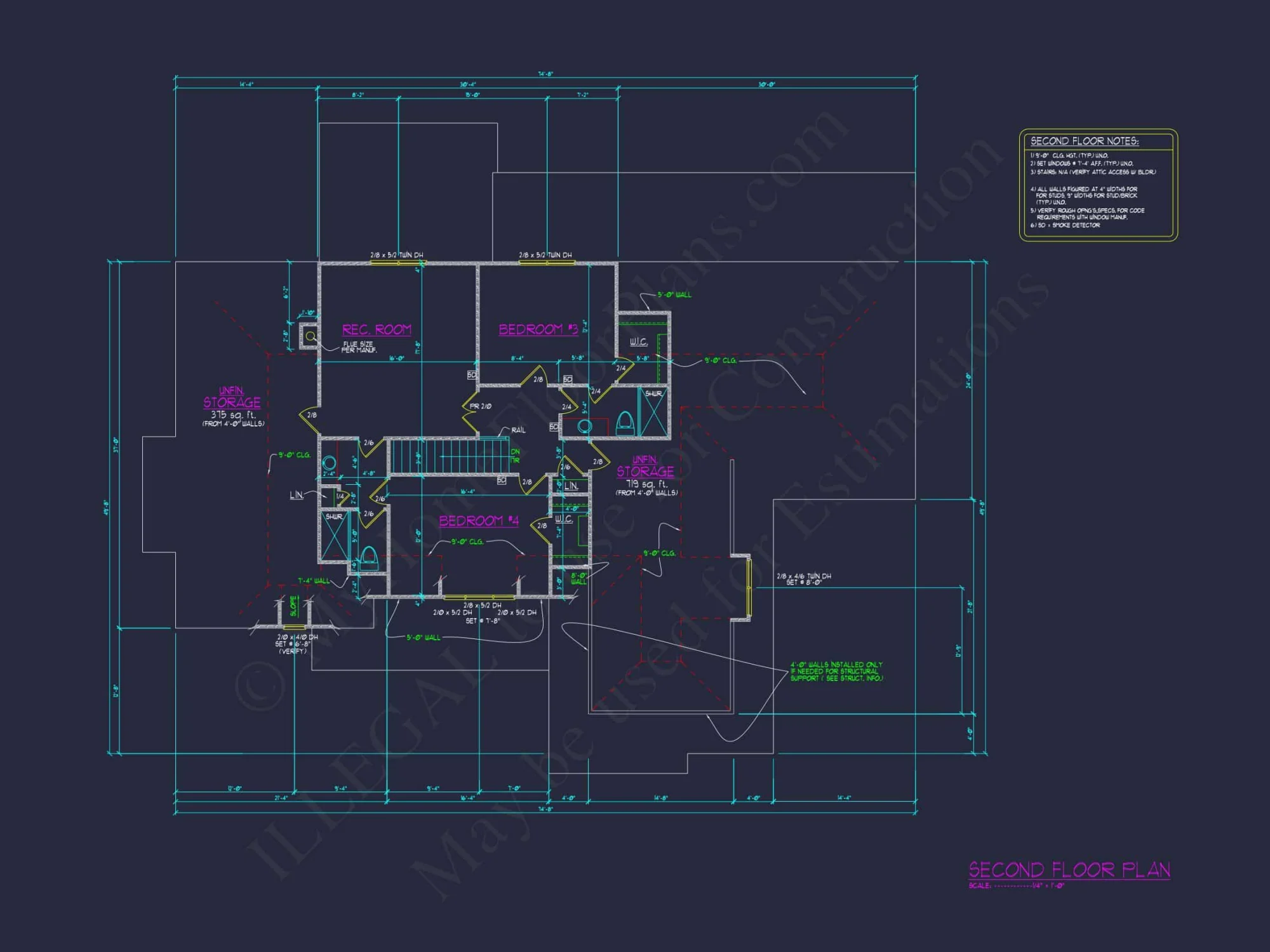Craftsman house Plan with Detailed Floor Blueprint Designs