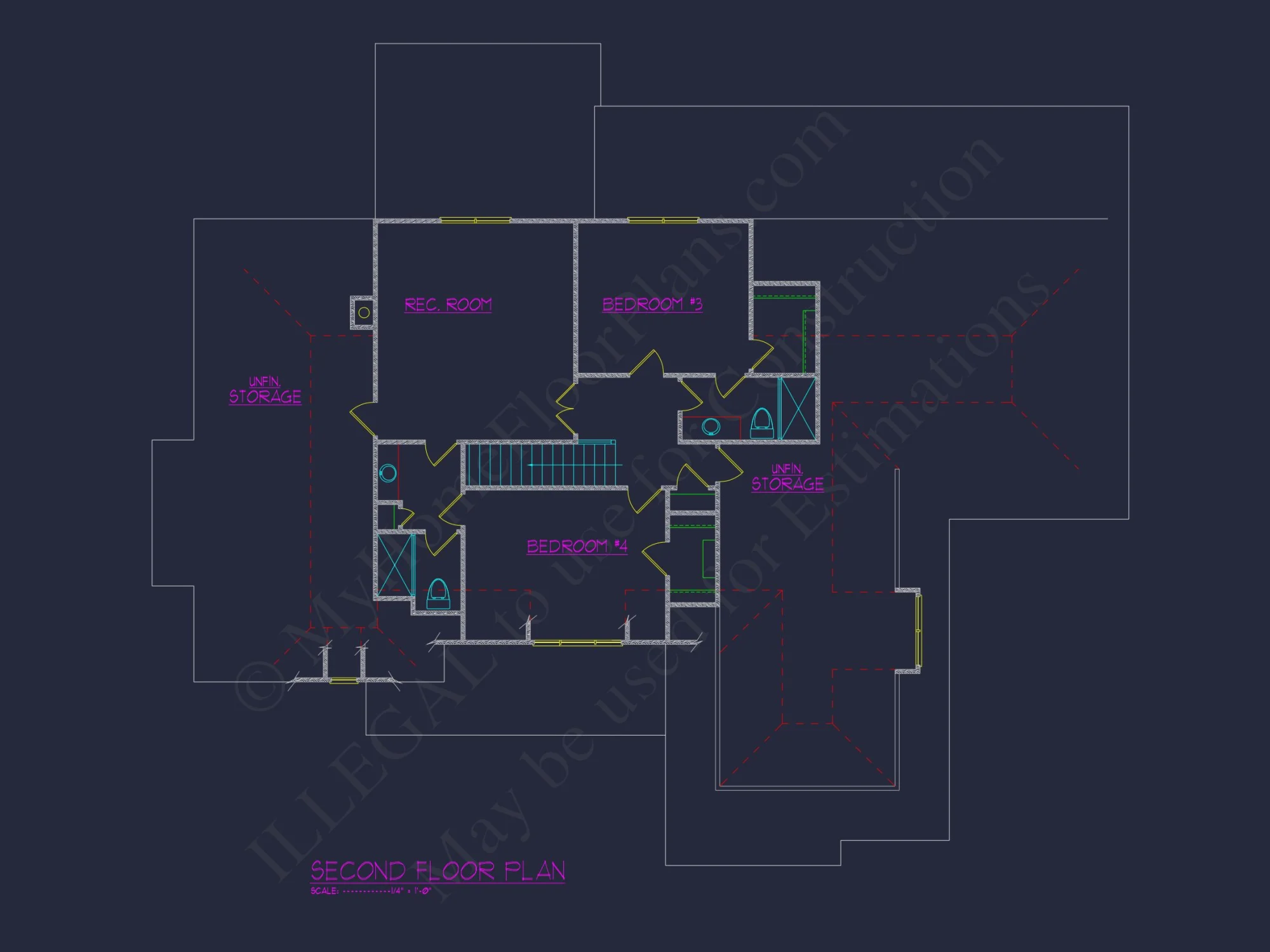 Craftsman house Plan with Detailed Floor Blueprint Designs