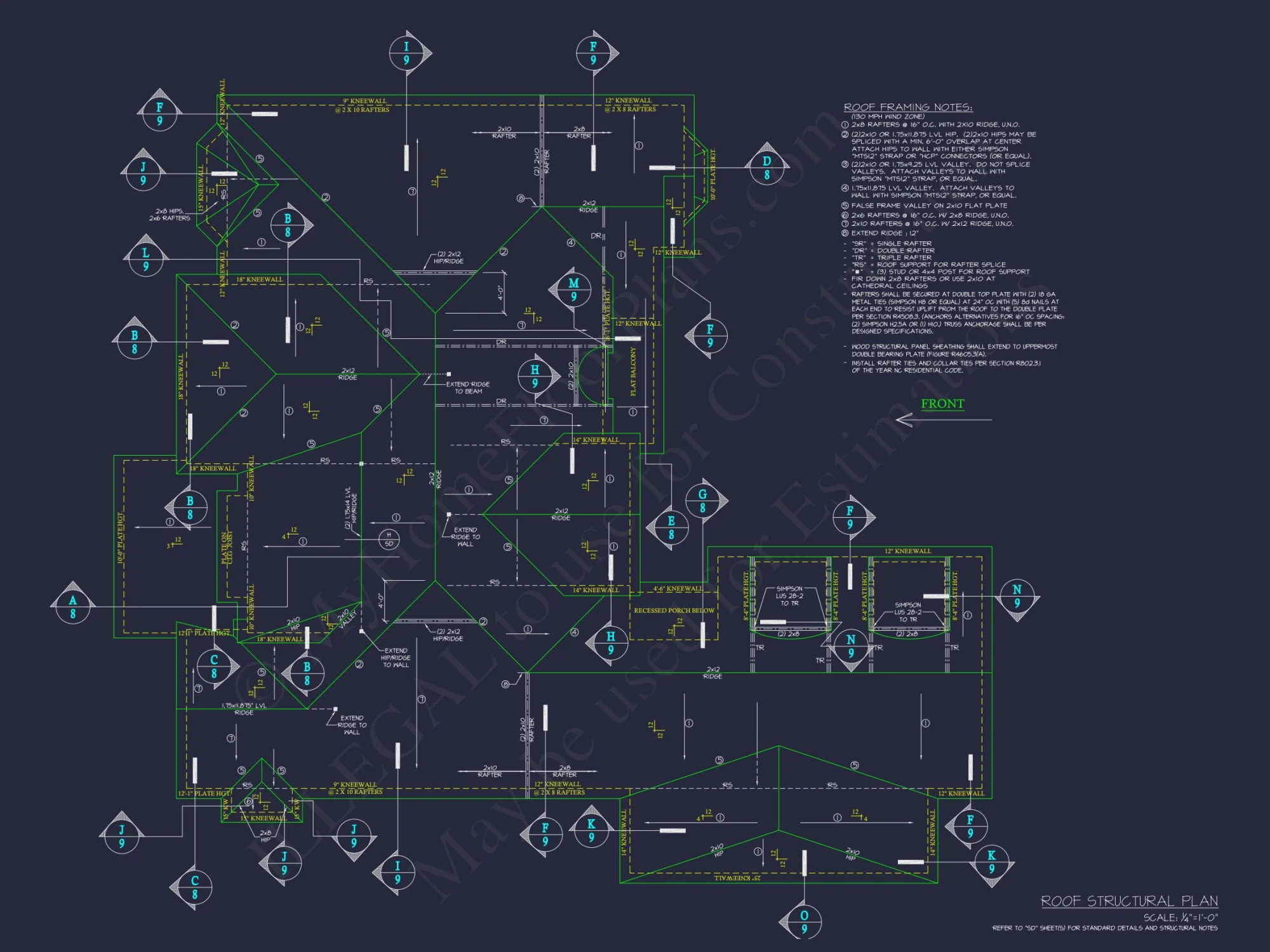 Elegant house Floor Plan with CAD Architecture Designs