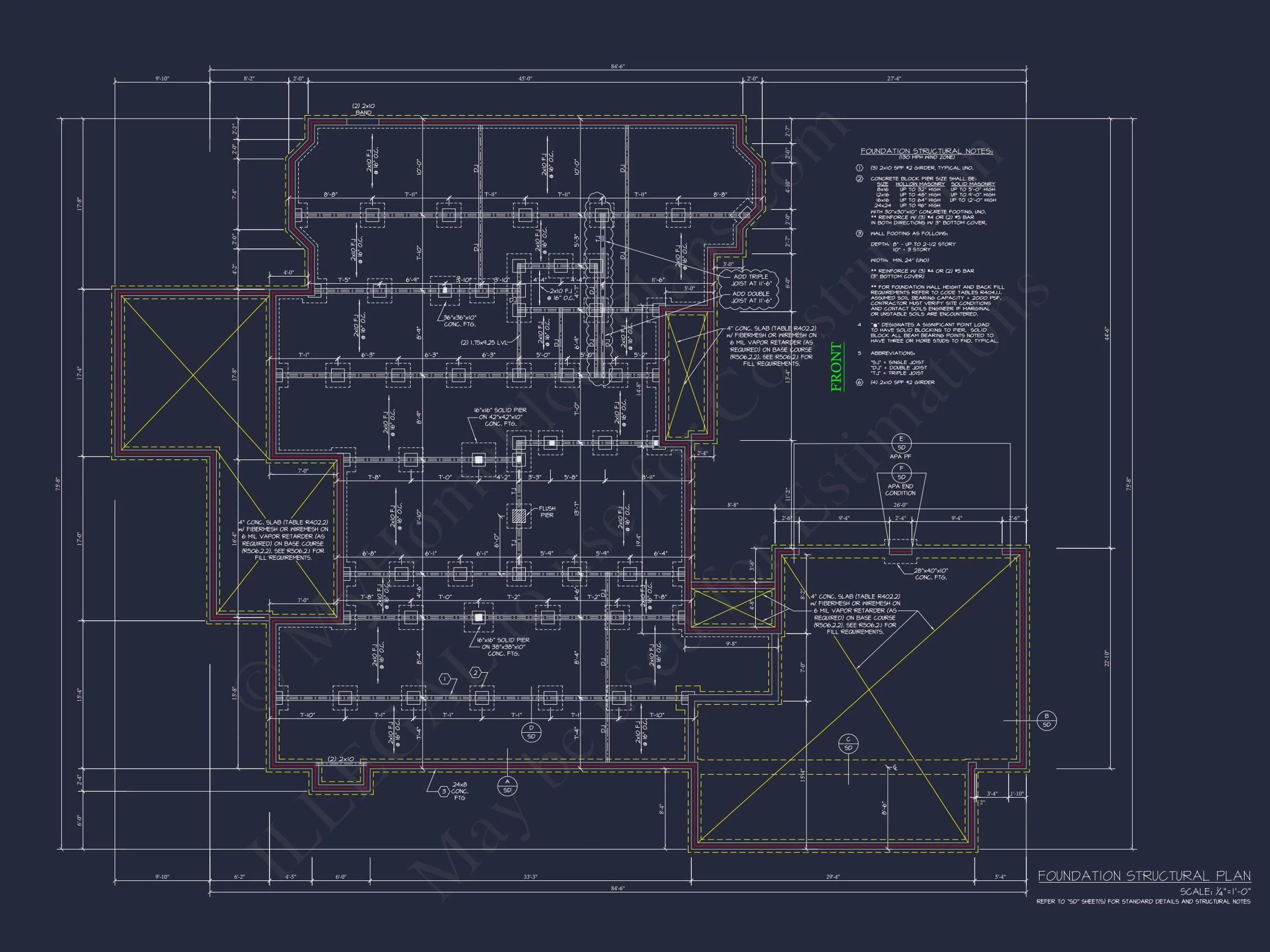 Elegant house Floor Plan with CAD Architecture Designs