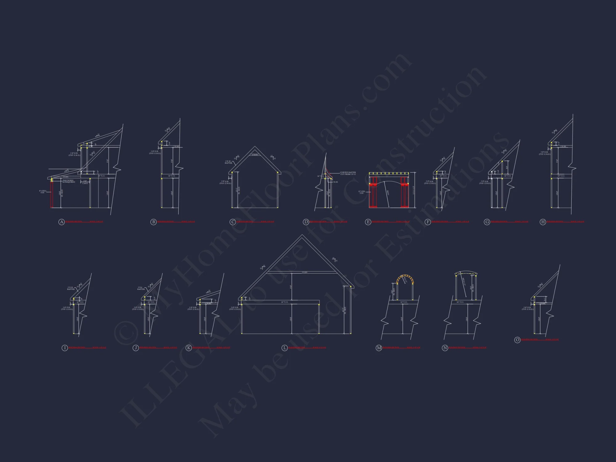 Elegant house Floor Plan with CAD Architecture Designs