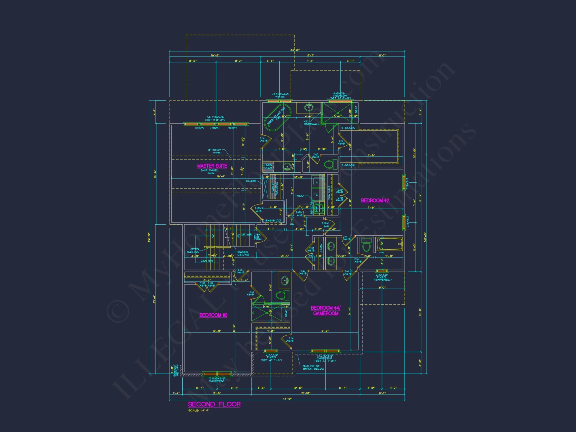 Custom house Plan with 3 Floors, CAD Blueprint, and Designs