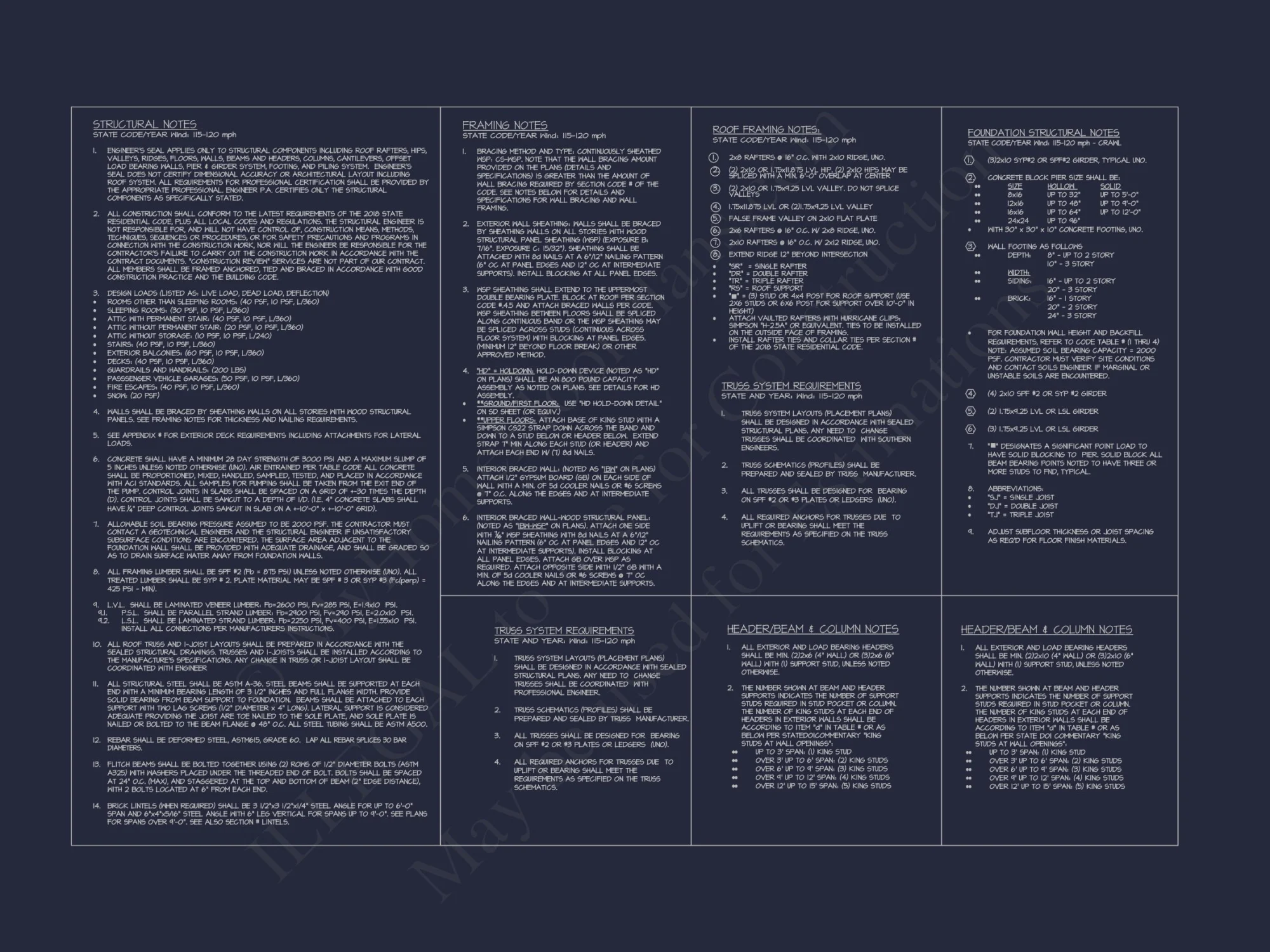 Beach Duplex Floor Plan with 4 Beds, Garage & CAD Designs
