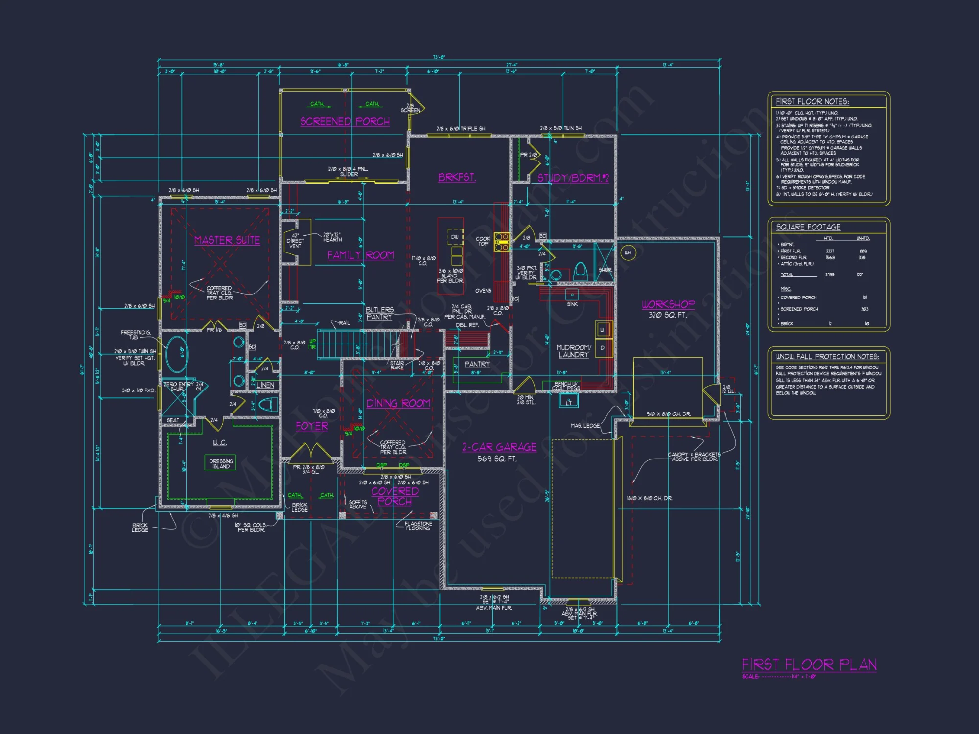 Modern Craftsman house Plan with Open Floor Designs
