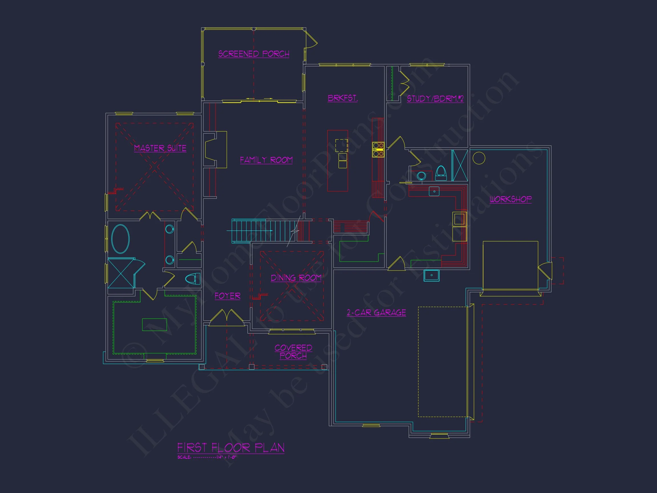Modern Craftsman house Plan with Open Floor Designs