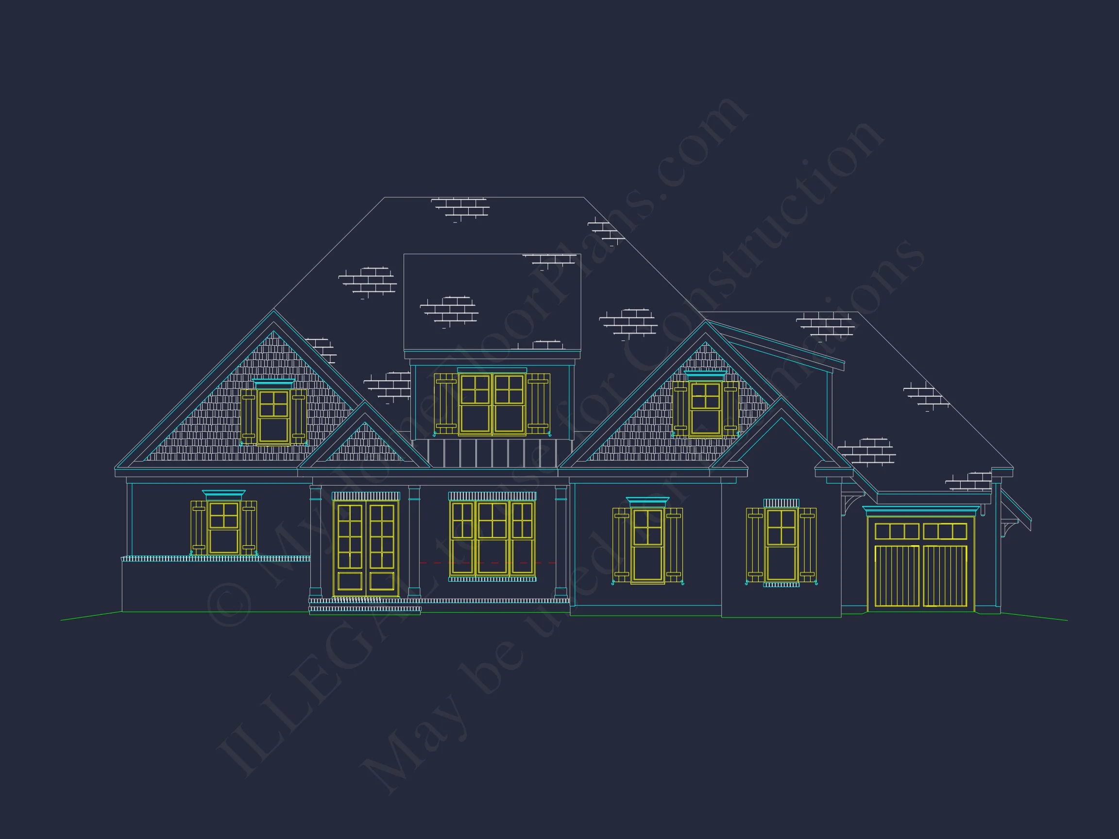 Modern Craftsman house Plan with Open Floor Designs