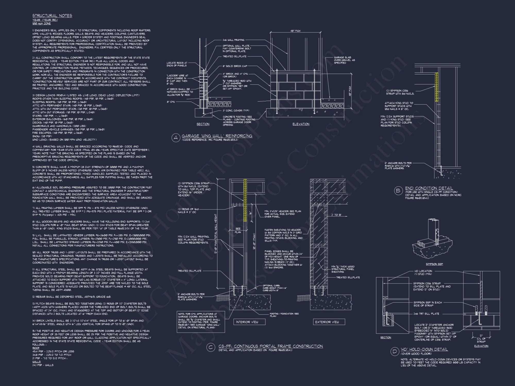 Custom house Plan with 3 Floors, CAD Blueprint & Features