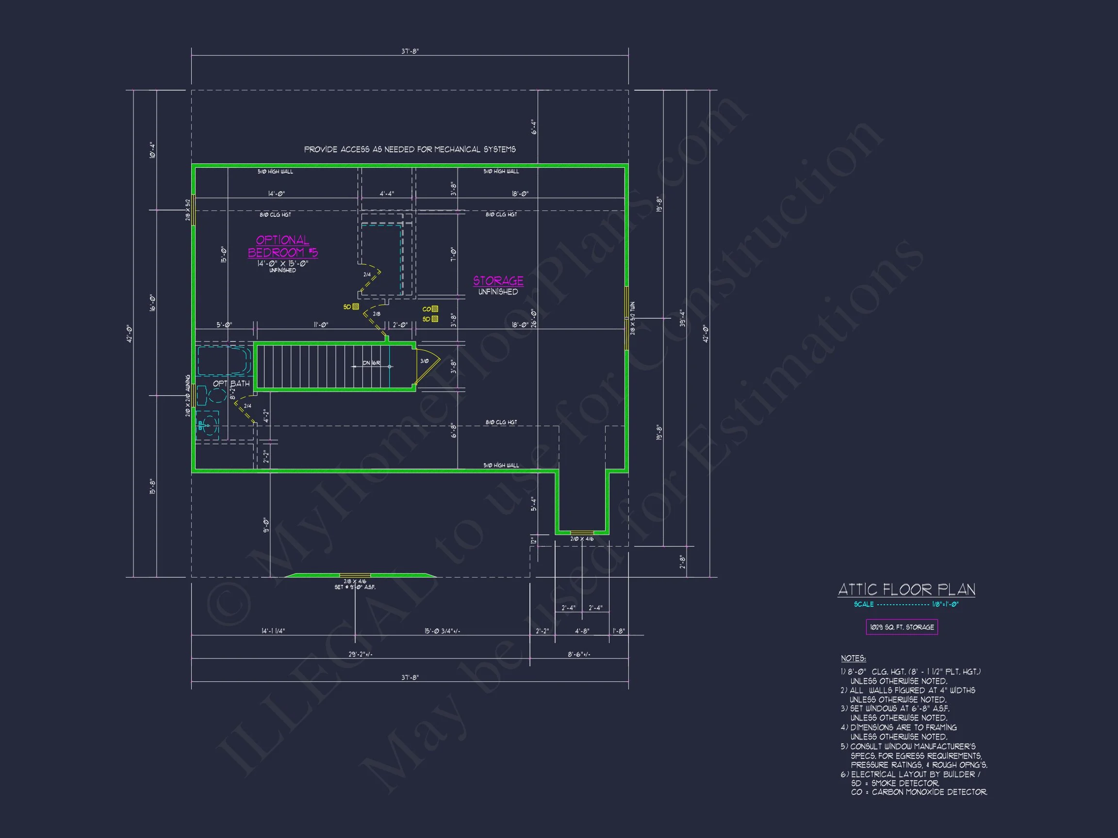 Custom house Plan with 3 Floors, CAD Blueprint & Features