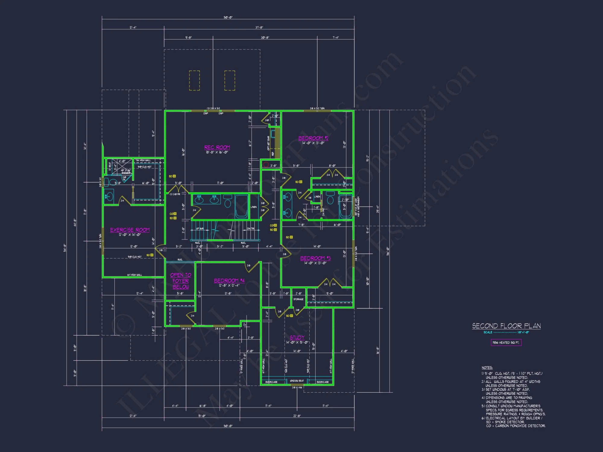 Custom house Plan with 3 Floors, CAD Blueprint & Features