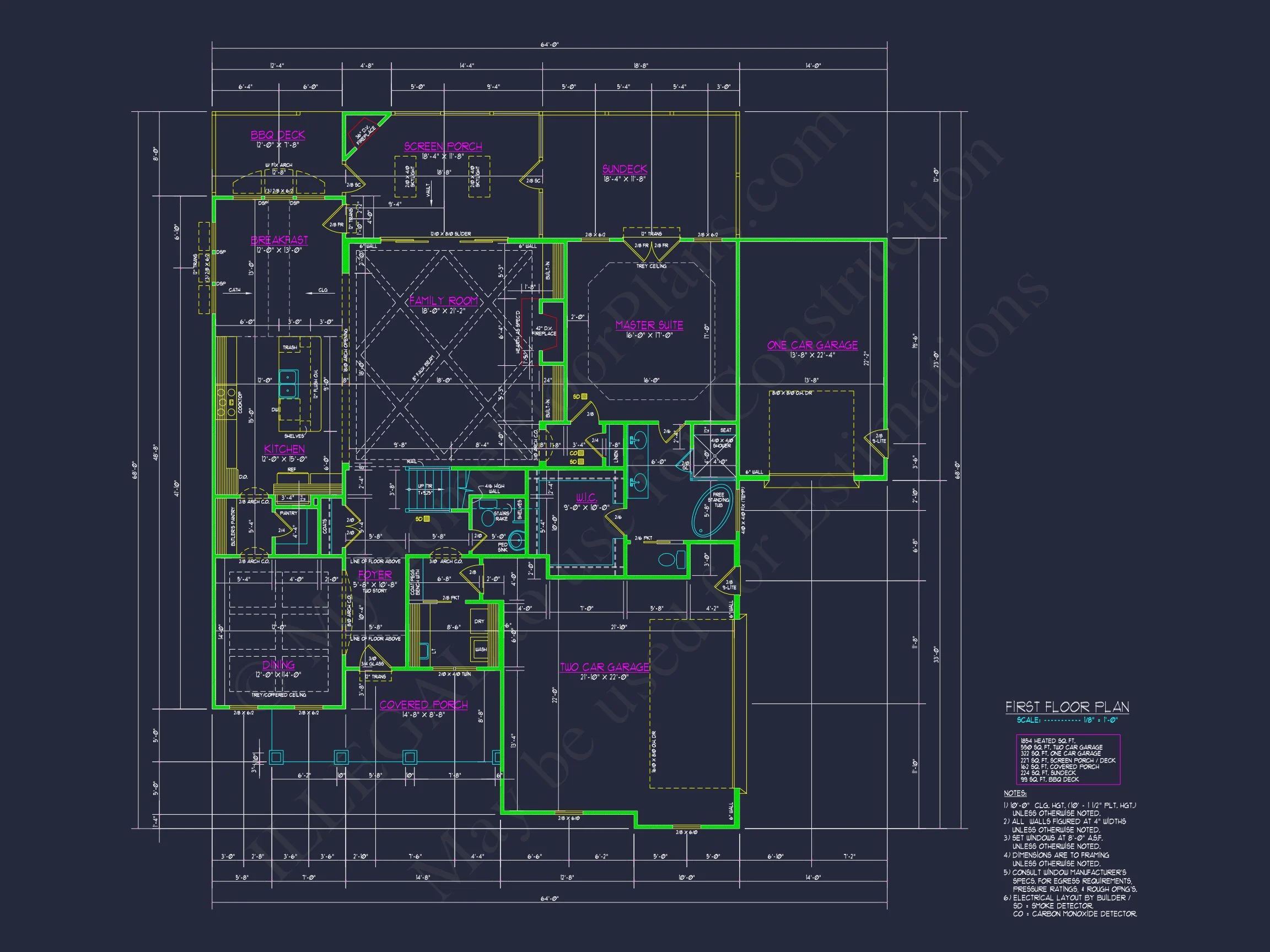 Custom house Plan with 3 Floors, CAD Blueprint & Features