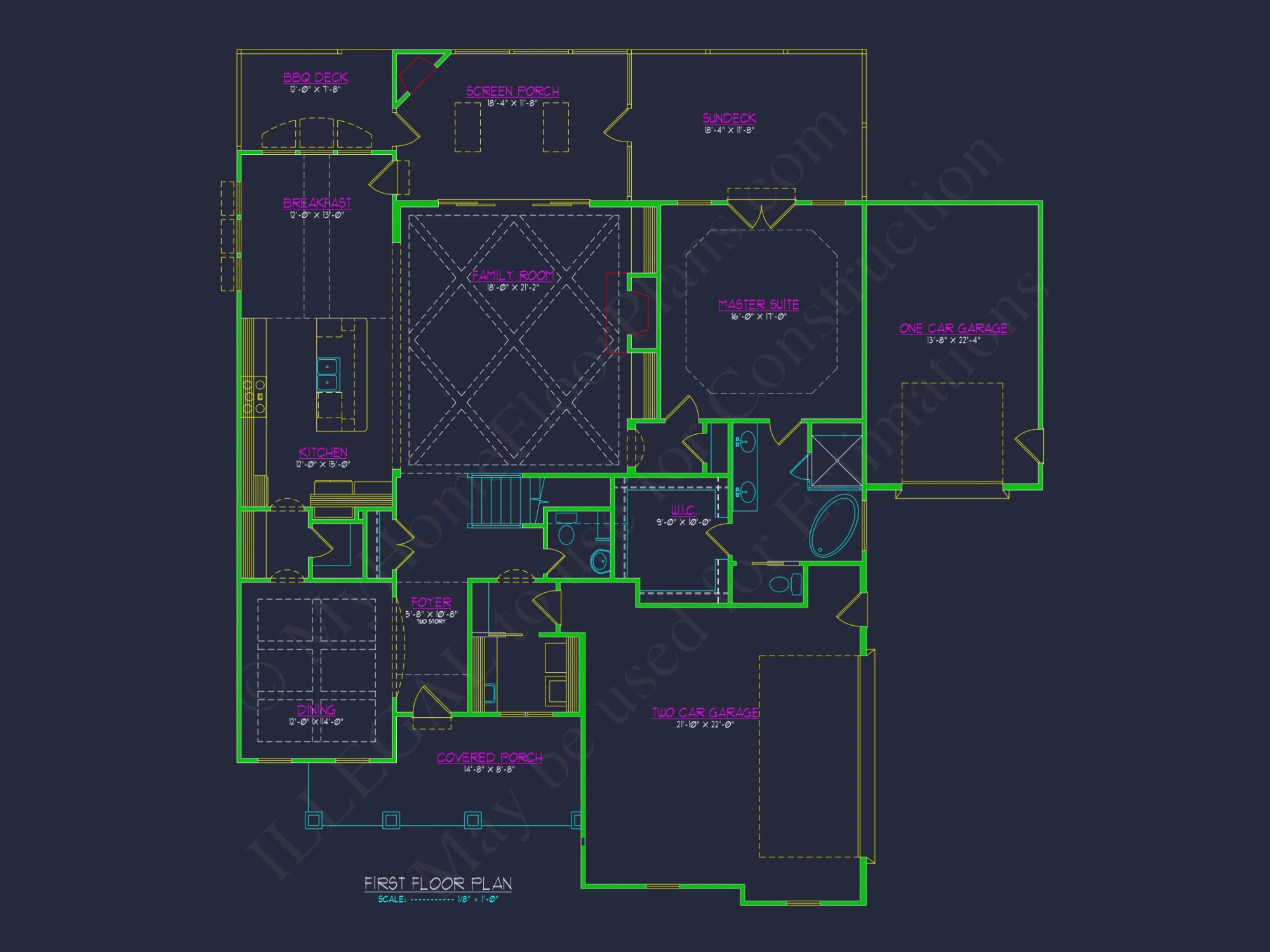 Custom house Plan with 3 Floors, CAD Blueprint & Features