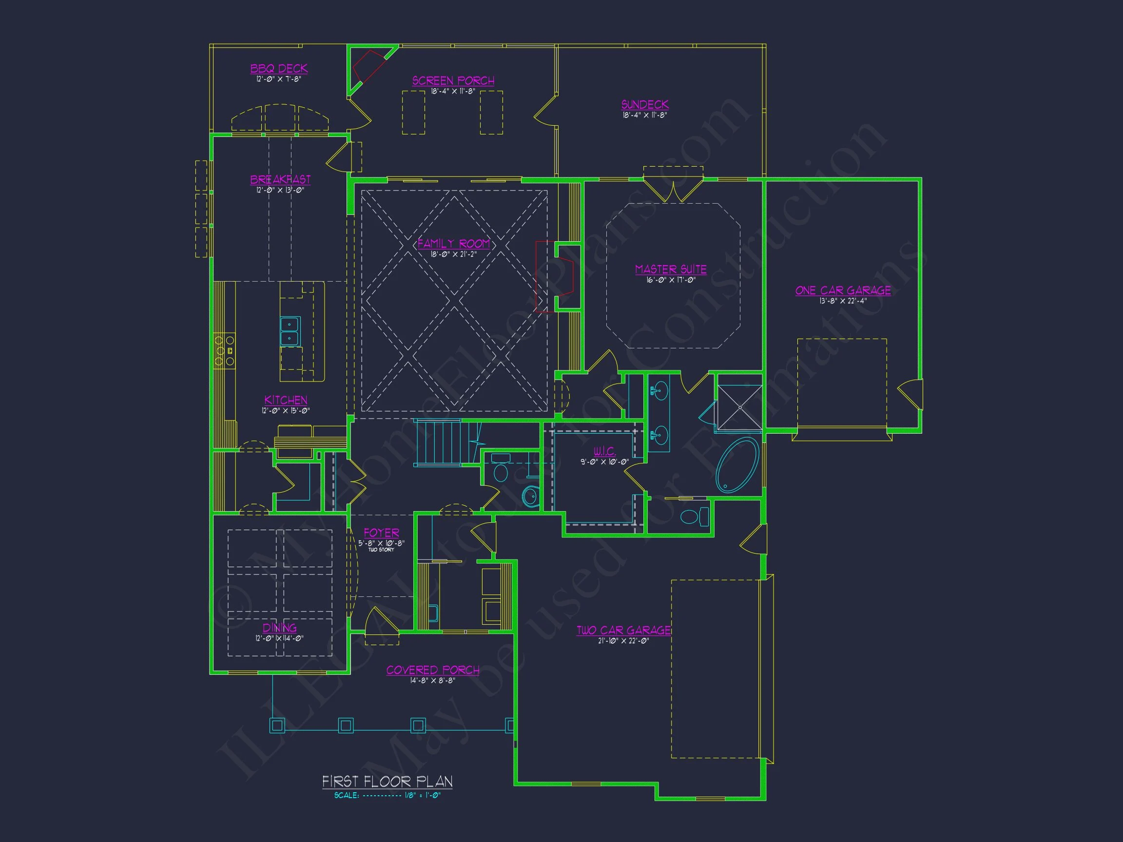 Custom house Plan with 3 Floors, CAD Blueprint & Features