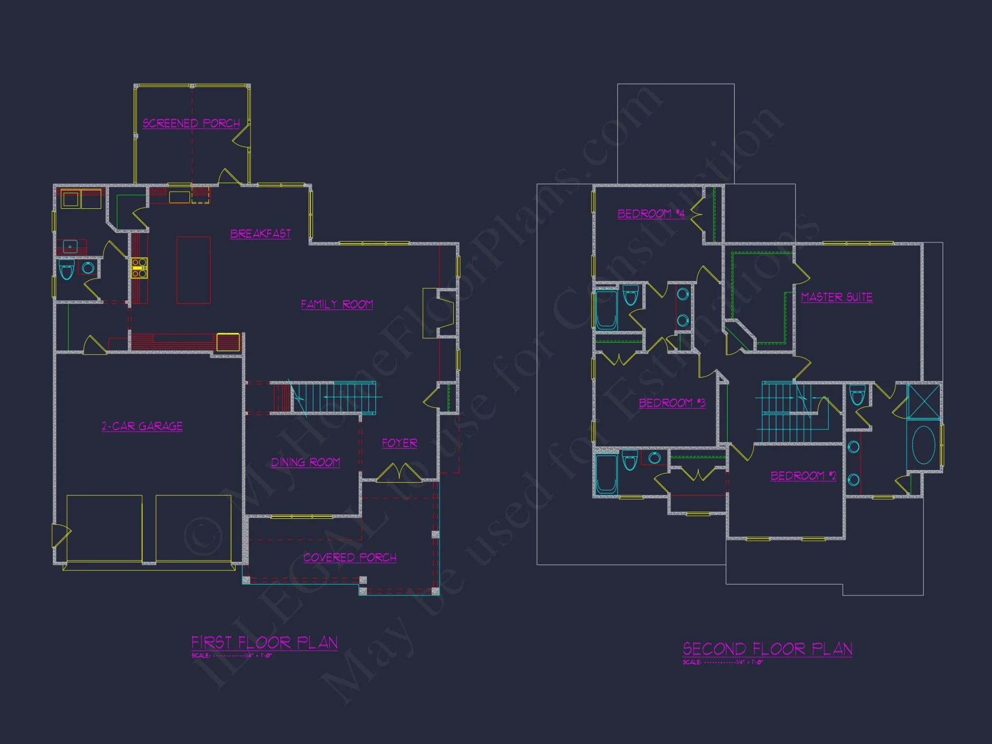 Elegant 3-Story house Plan with CAD Blueprints & Modern Designs