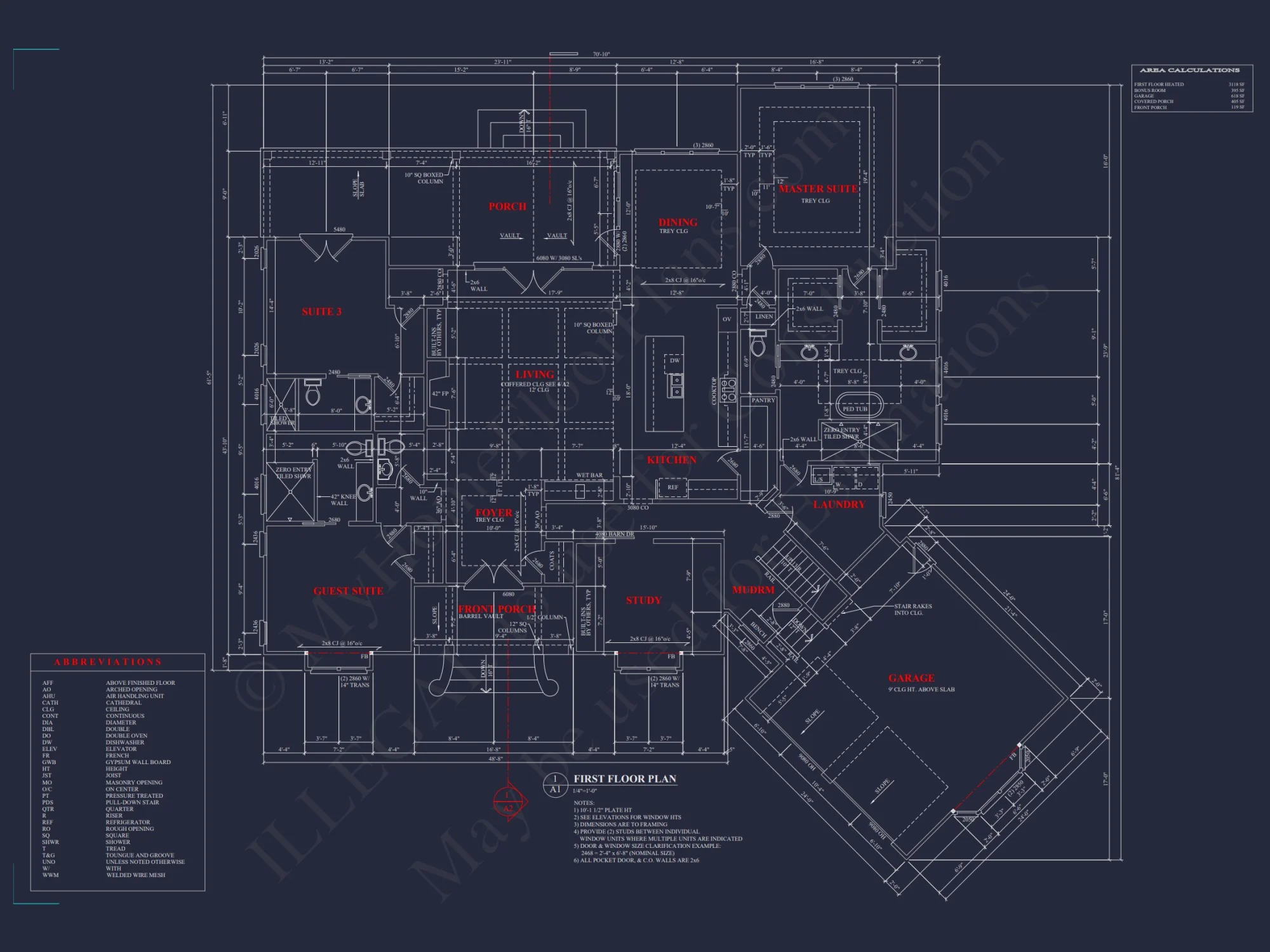 Customizable house Plan with Open Floor Plan & Angled Garage