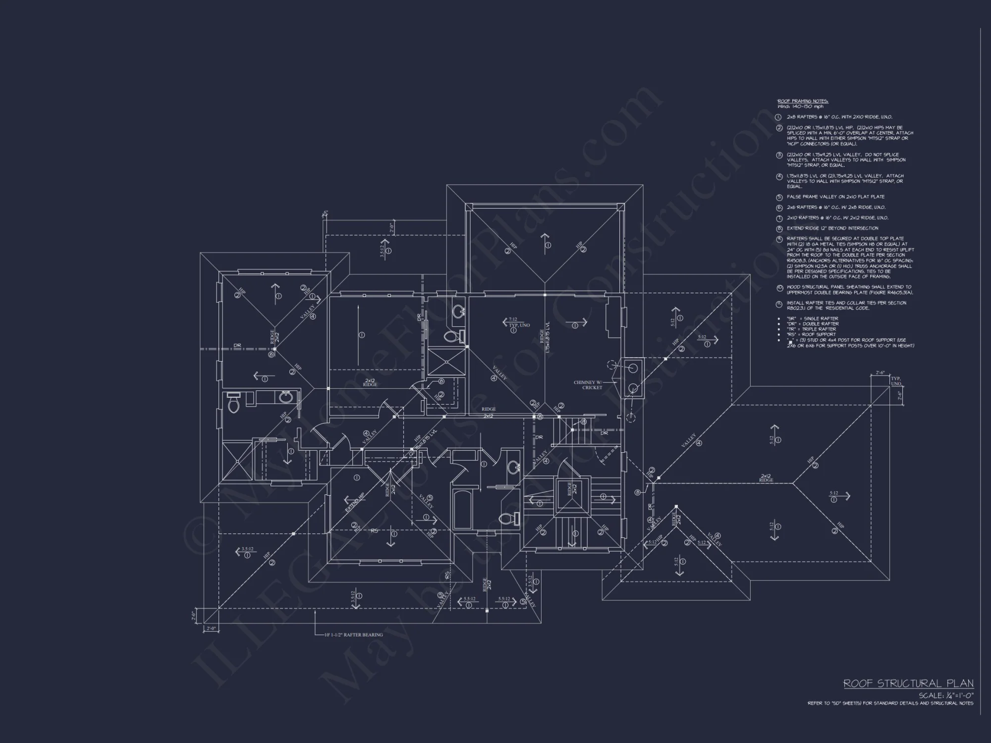 Modern Craftsman house Plan: 2-Story CAD Design with 4 Bedrooms