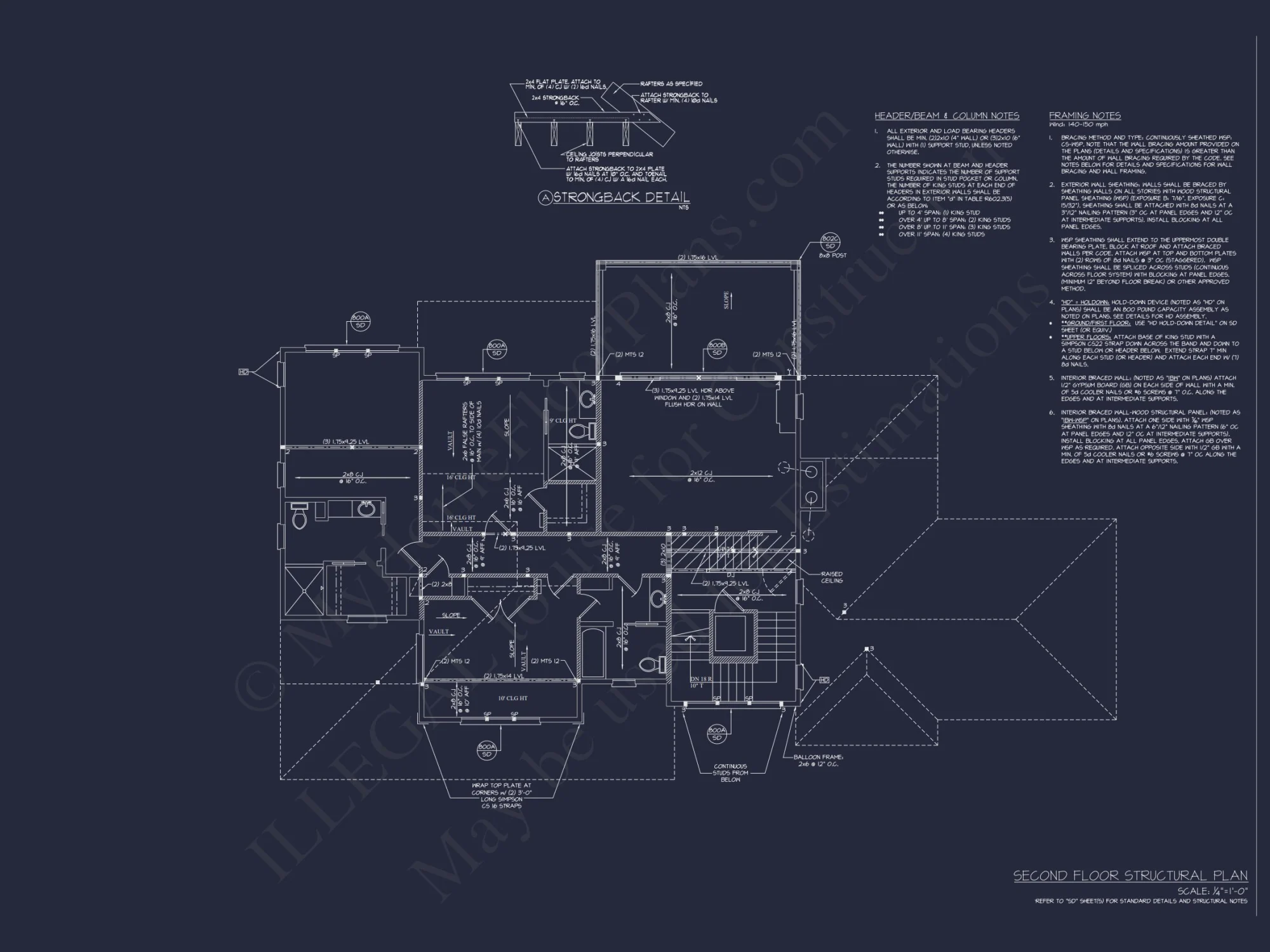 Modern Craftsman house Plan: 2-Story CAD Design with 4 Bedrooms