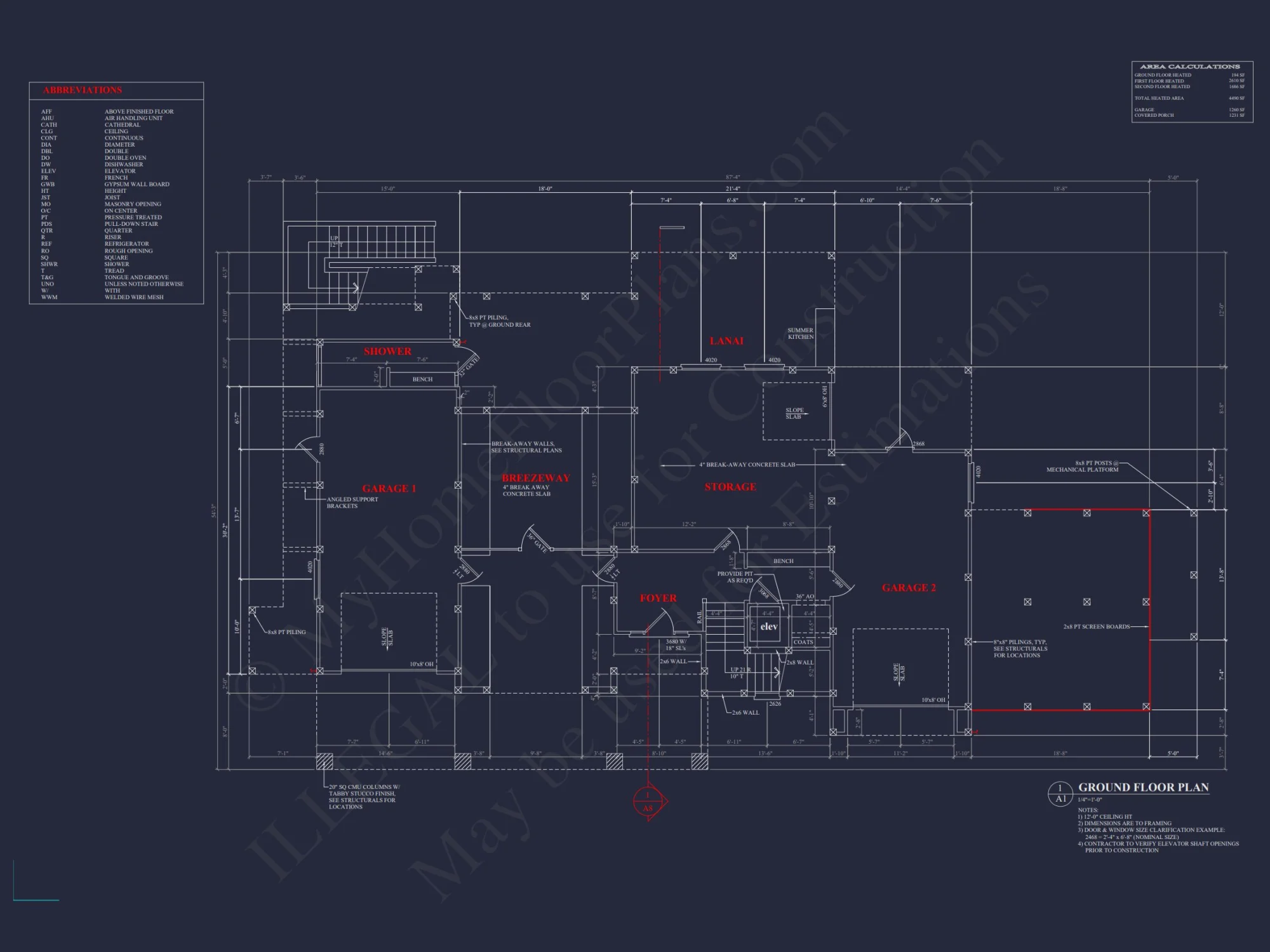 Modern Craftsman house Plan: 2-Story CAD Design with 4 Bedrooms