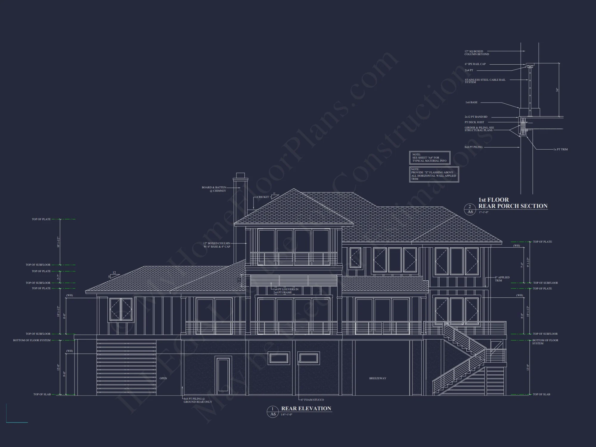 Modern Craftsman house Plan: 2-Story CAD Design with 4 Bedrooms