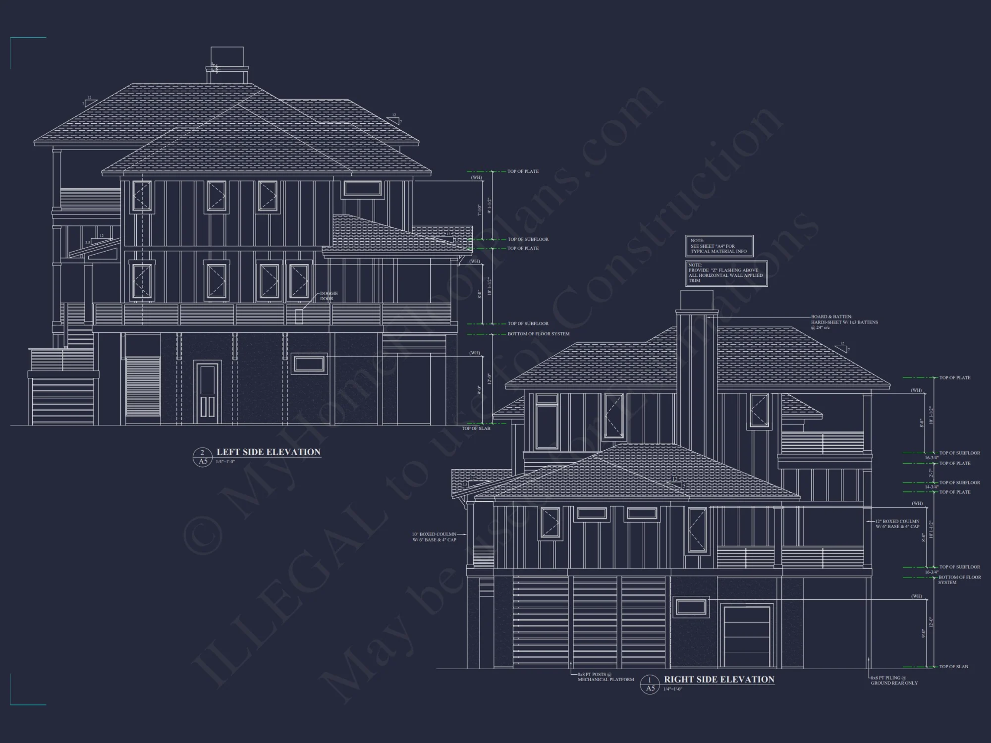 Modern Craftsman house Plan: 2-Story CAD Design with 4 Bedrooms