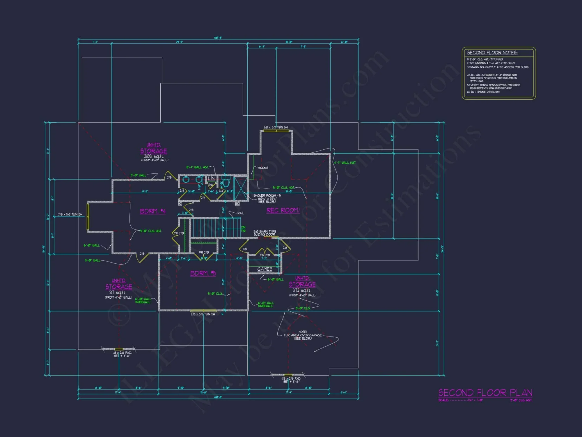 Spacious 5-Bedroom house Plan with Blueprint CAD Designs