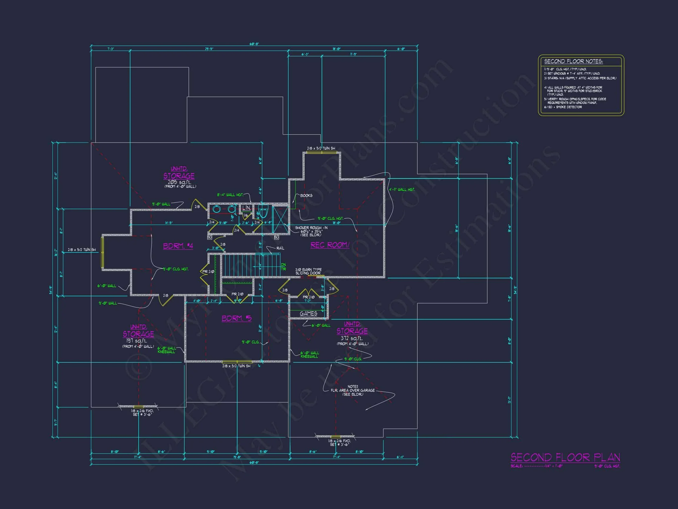 Spacious 5-Bedroom house Plan with Blueprint CAD Designs