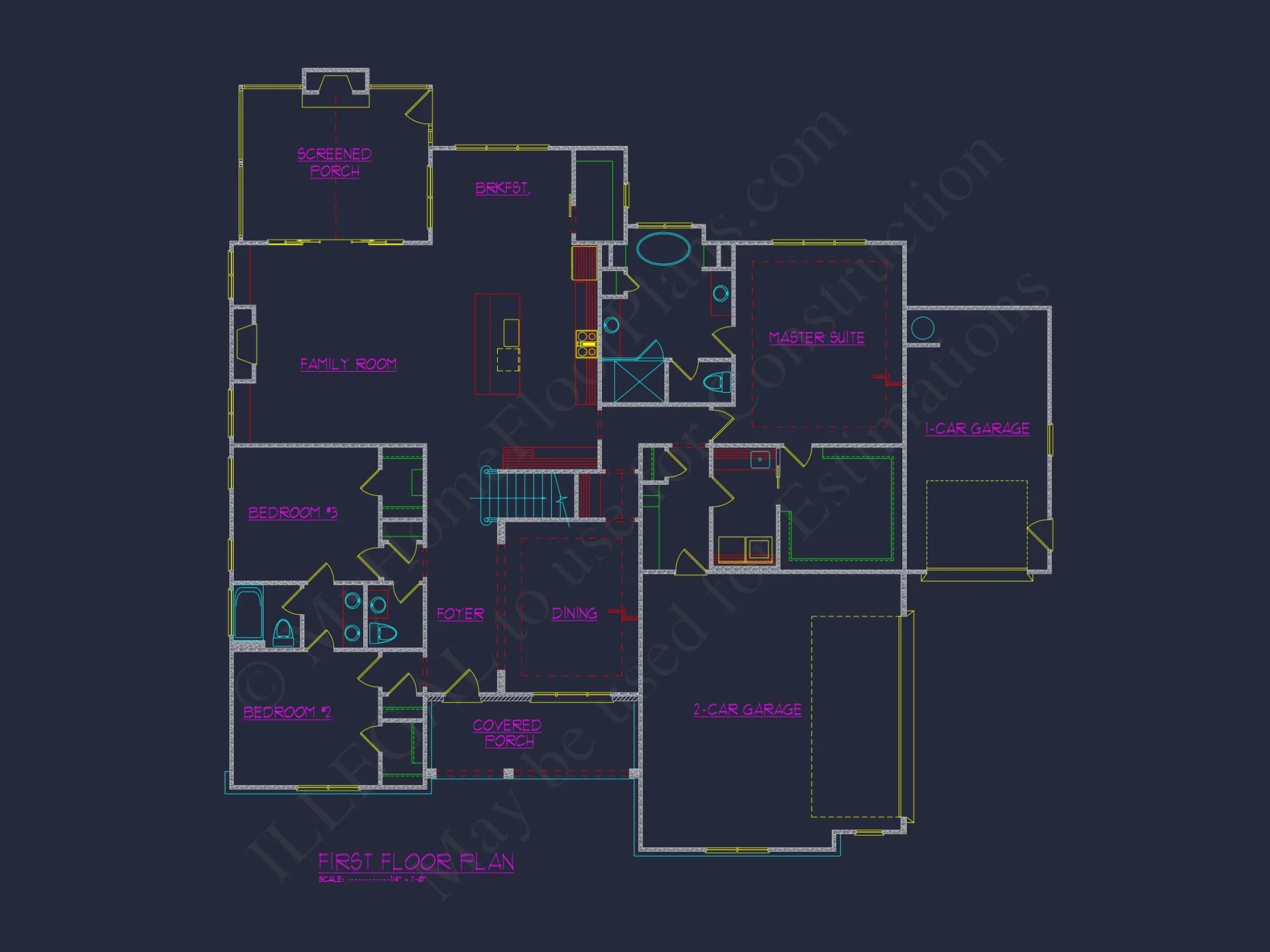 Spacious 5-Bedroom house Plan with Blueprint CAD Designs