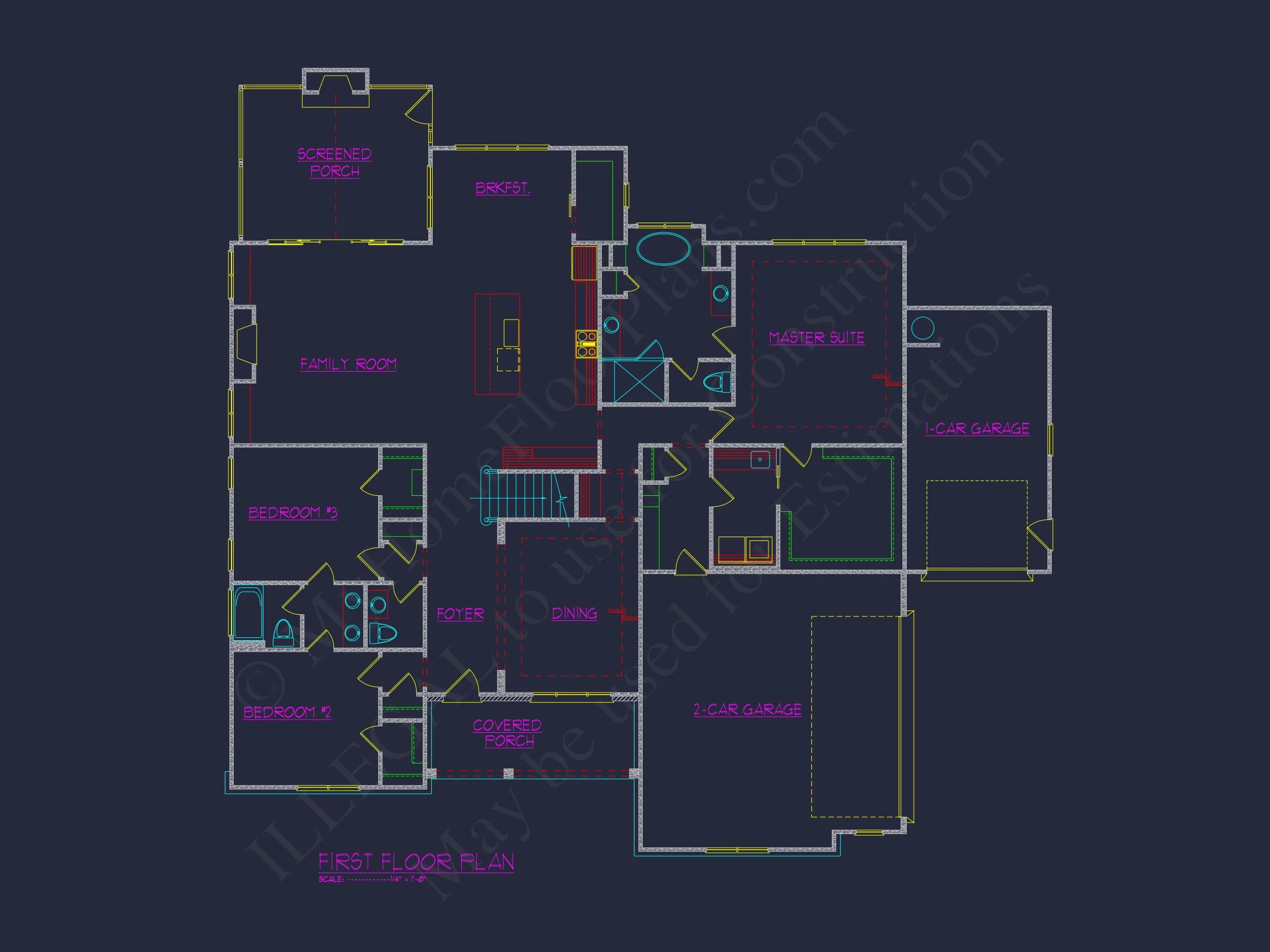 Spacious 5-Bedroom house Plan with Blueprint CAD Designs