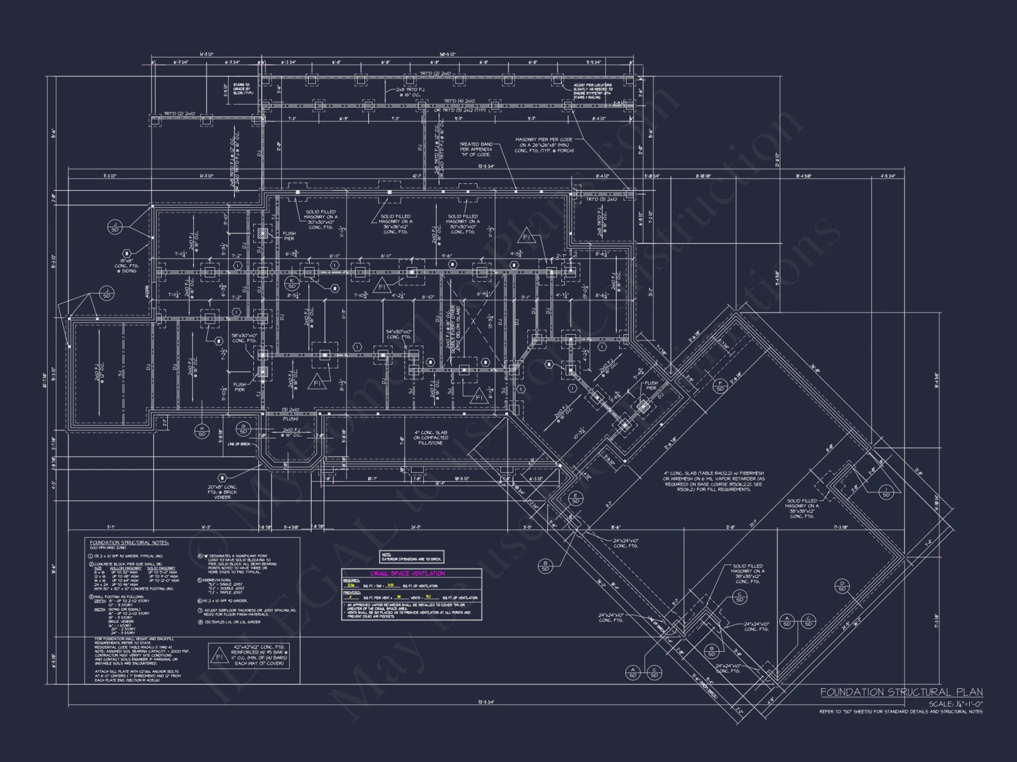 Spacious house Floor Plan with CAD Designs & Blueprints