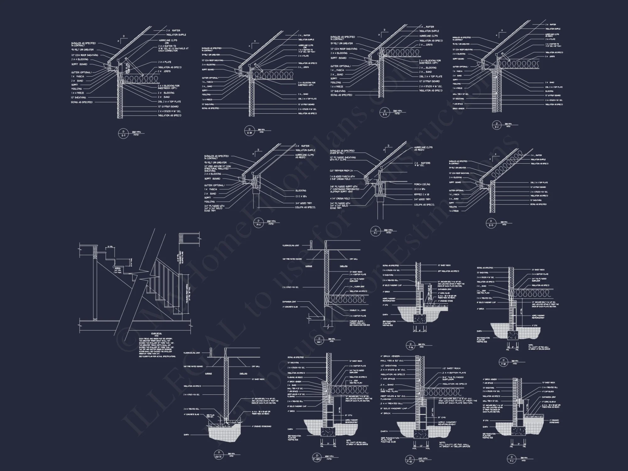 Custom house Plan with 4 Beds, CAD Blueprint, and Features