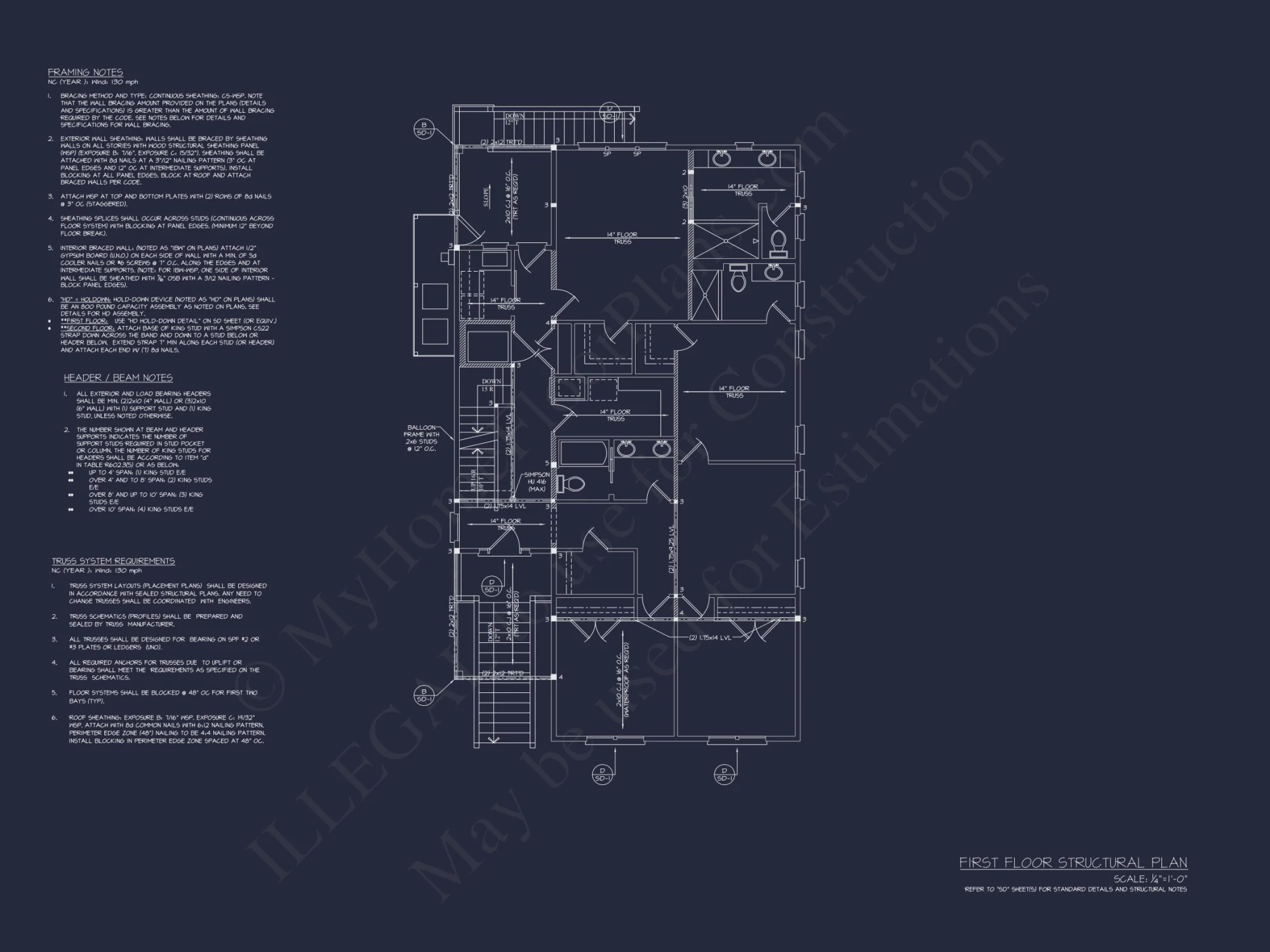 Coastal house Plan with 3 Floors, CAD Designs, & Blueprints
