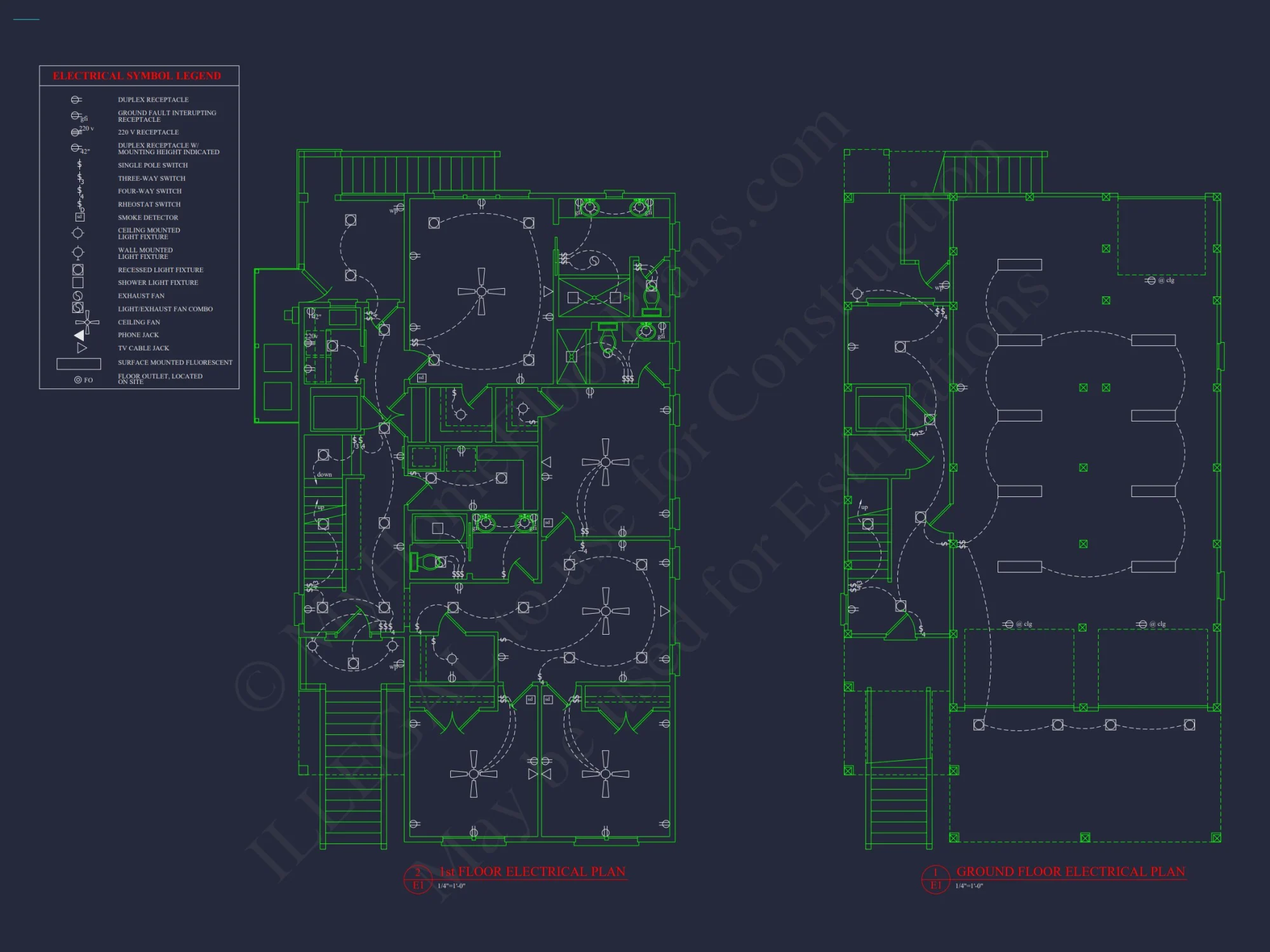 Coastal house Plan with 3 Floors, CAD Designs, & Blueprints