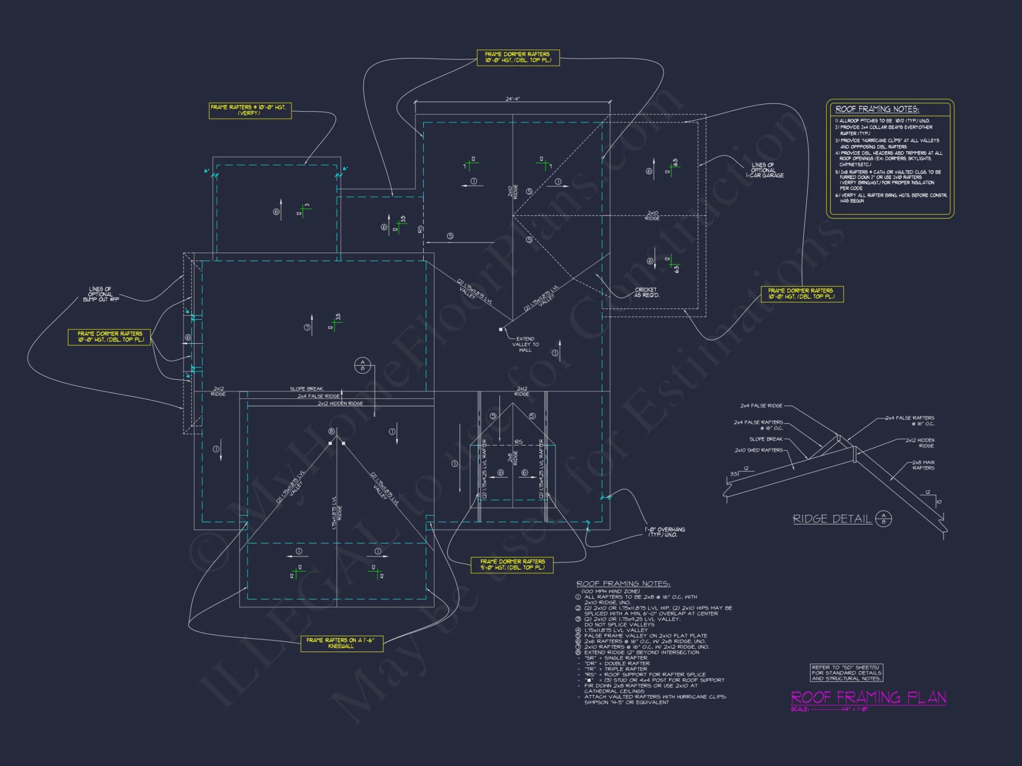 Modern 4-Bed house Plan with CAD Designs & Open Floor Plan