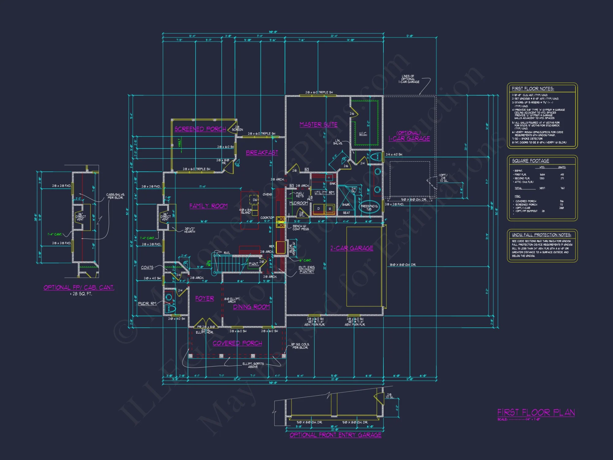 Modern 4-Bed house Plan with CAD Designs & Open Floor Plan