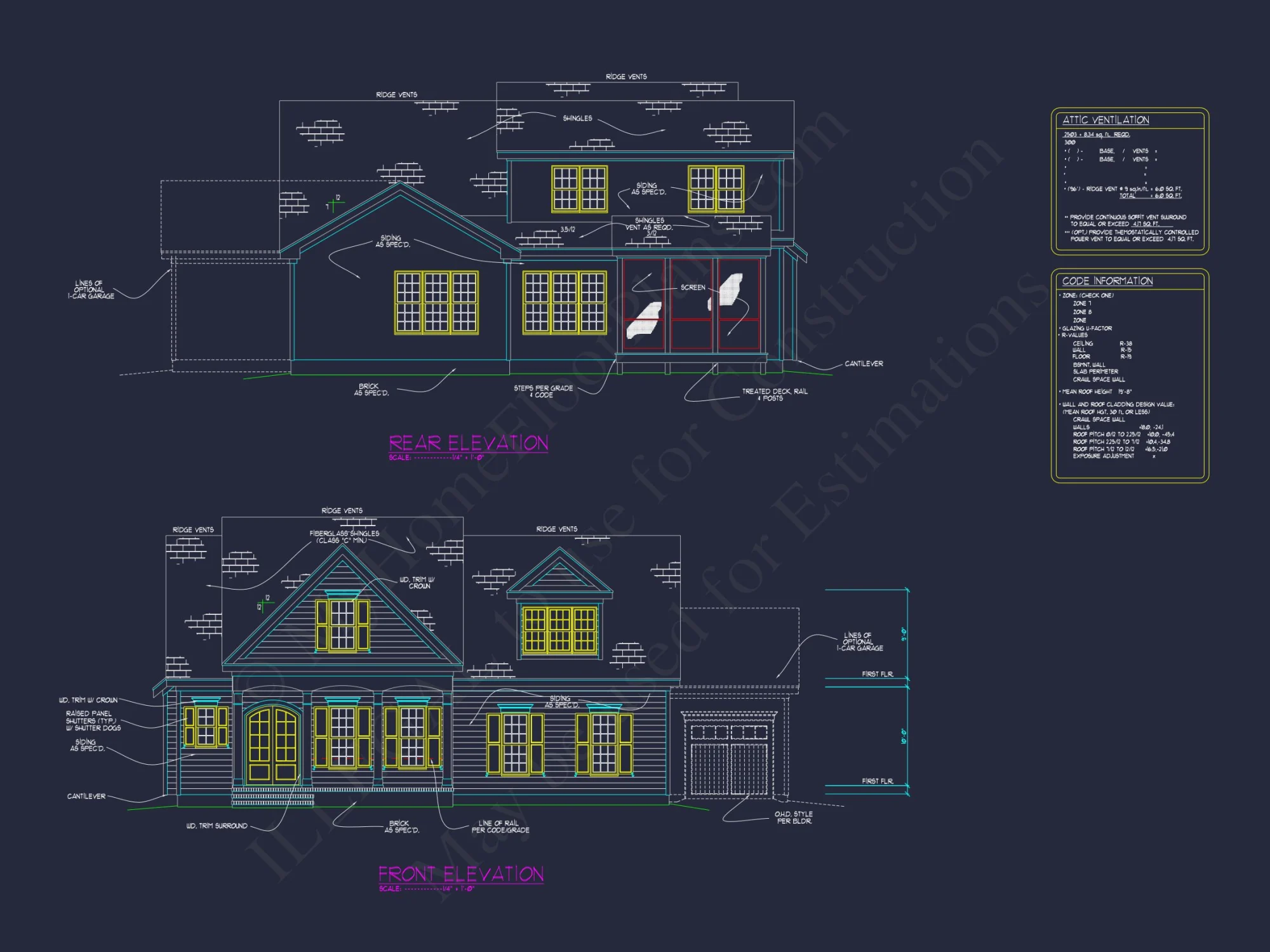 Modern 4-Bed house Plan with CAD Designs & Open Floor Plan