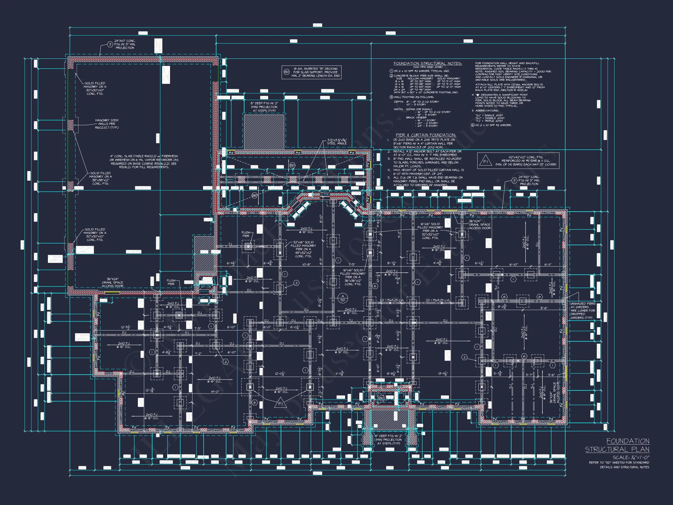 Elegant house Floor Plan with Detailed Blueprint and CAD Designs