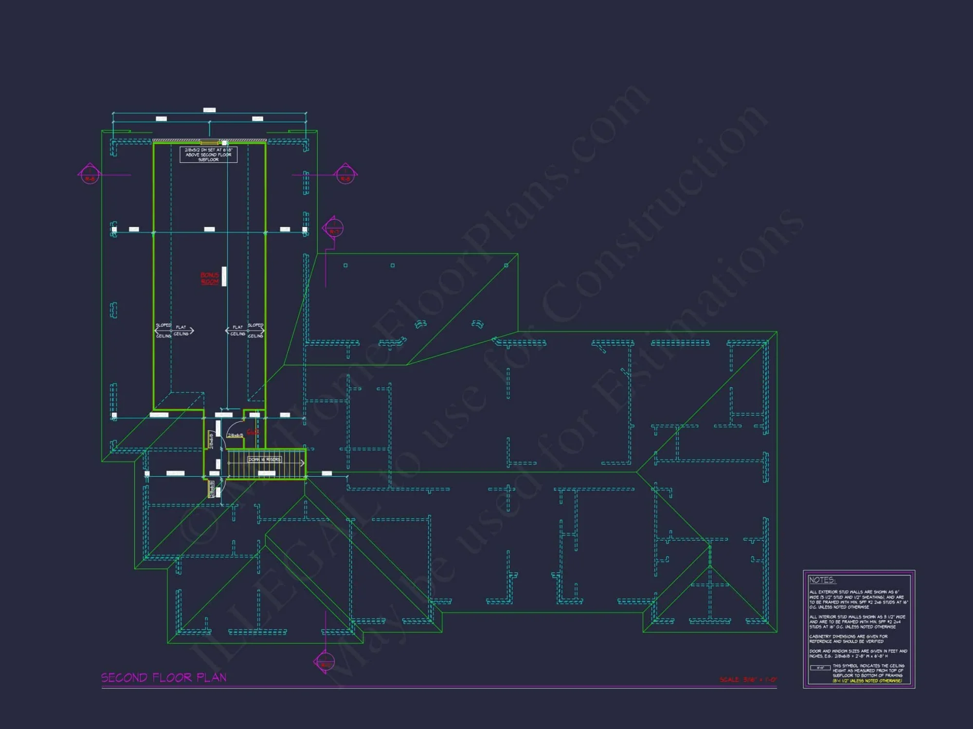 Elegant house Floor Plan with Detailed Blueprint and CAD Designs