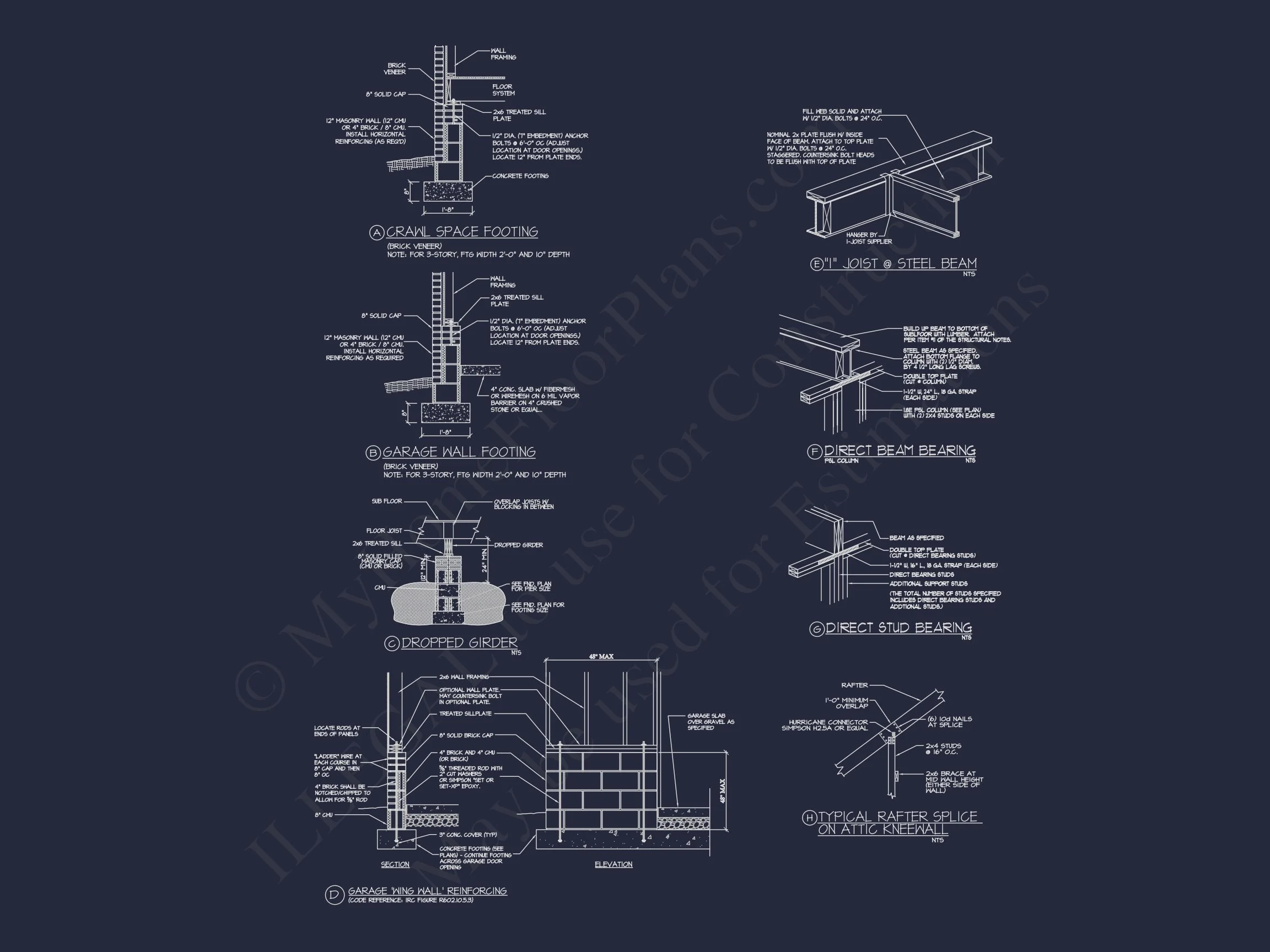 17-1918 HOUSE PLAN - Elegant Georgian House Plan with Detailed Floor Designs 24 Elegant Georgian house Plan with Detailed Floor Designs