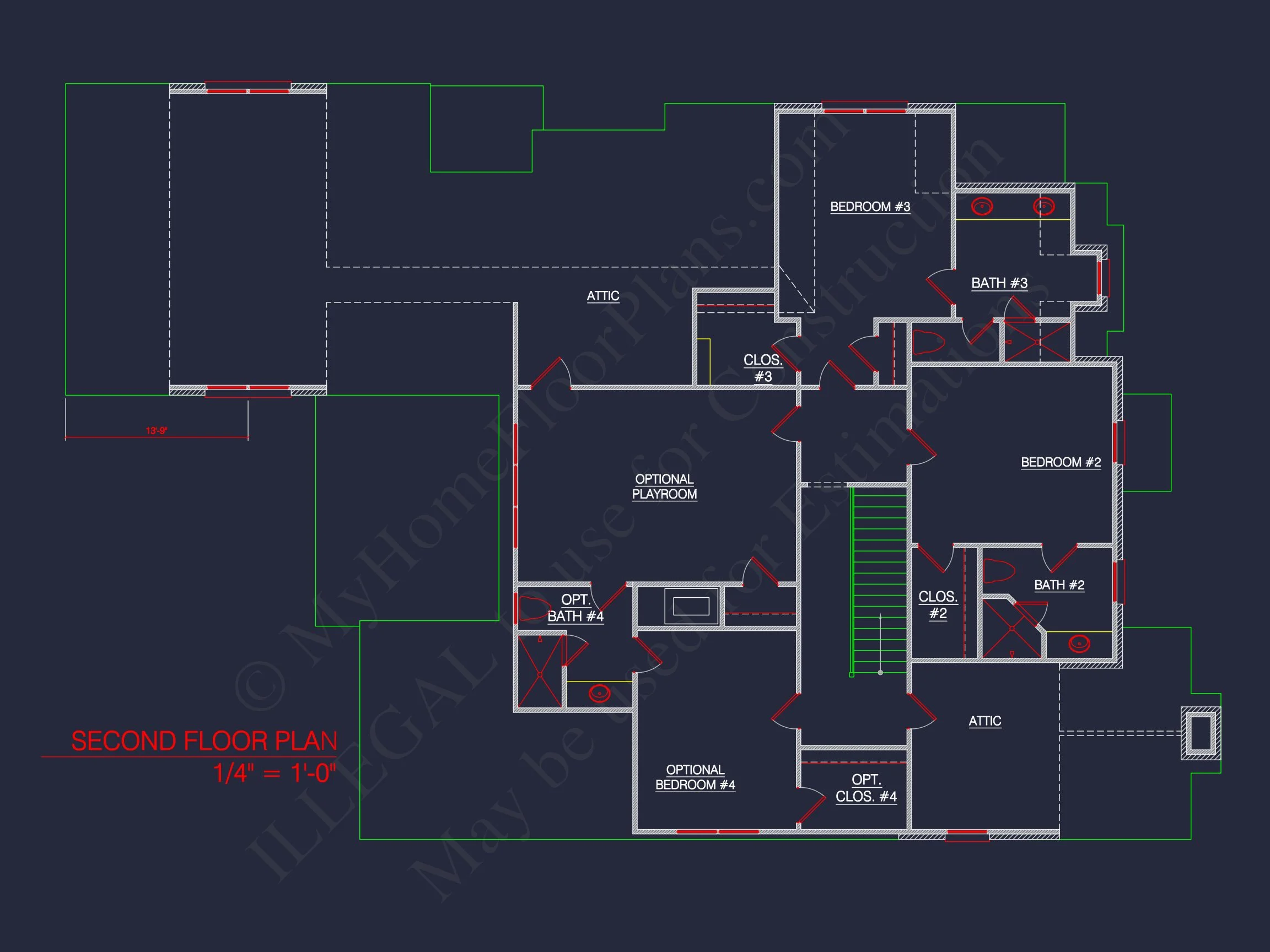 17-1918 HOUSE PLAN - Elegant Georgian House Plan with Detailed Floor Designs 17 Elegant Georgian house Plan with Detailed Floor Designs
