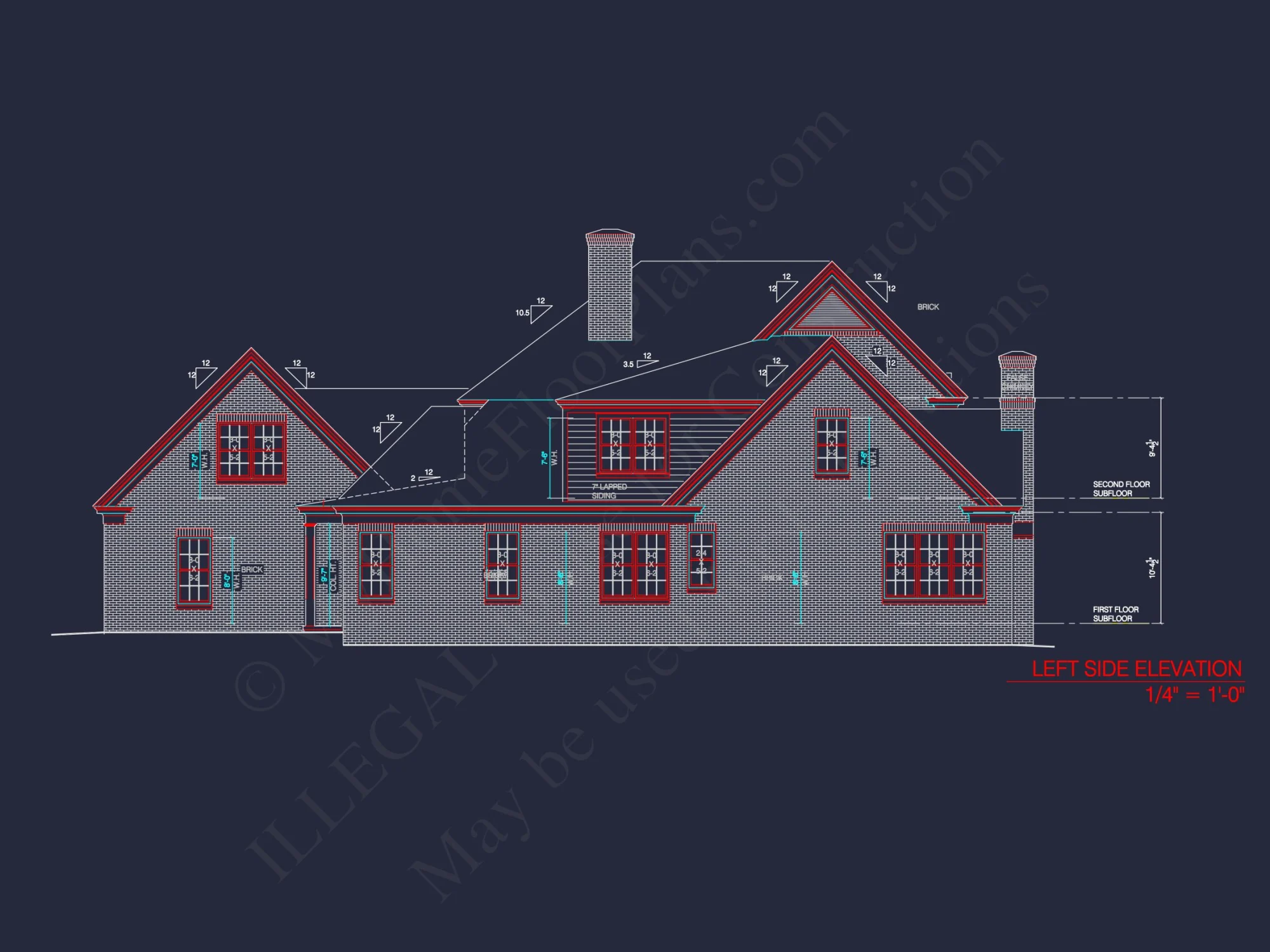 Elegant Georgian house Plan with Detailed Floor Designs