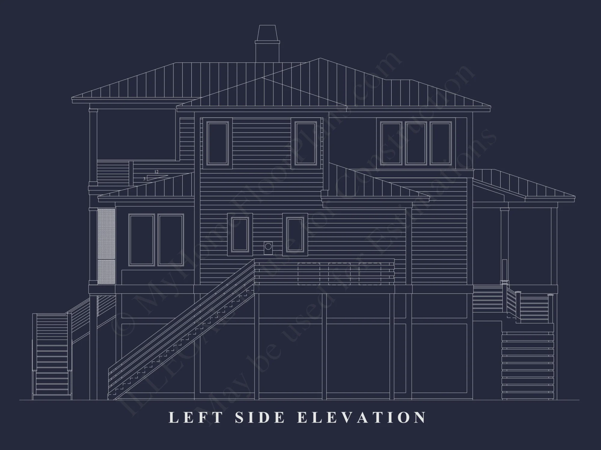 Elegant house Plan with Modern Designs, Coastal Architecture