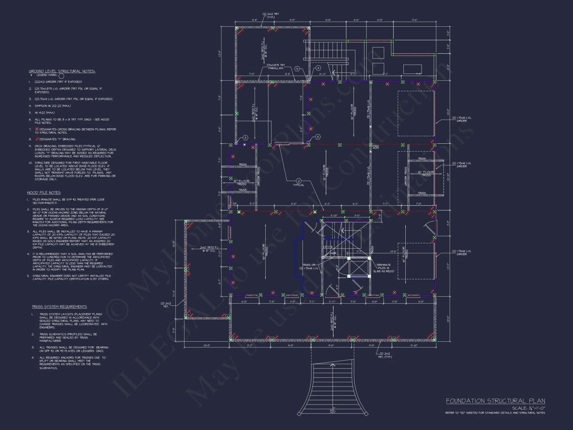 Beautiful house Floor Plan with CAD Architecture Designs