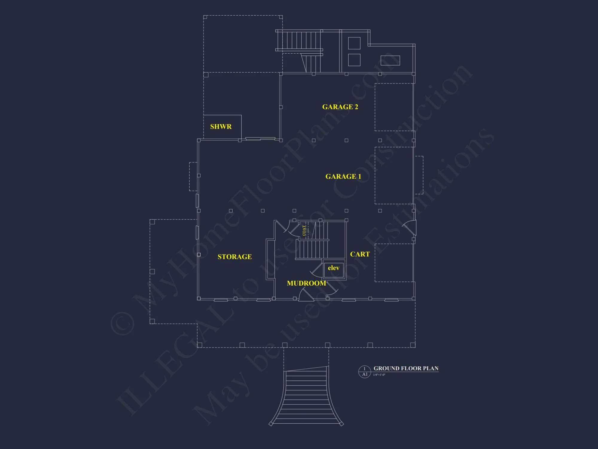 Beautiful house Floor Plan with CAD Architecture Designs