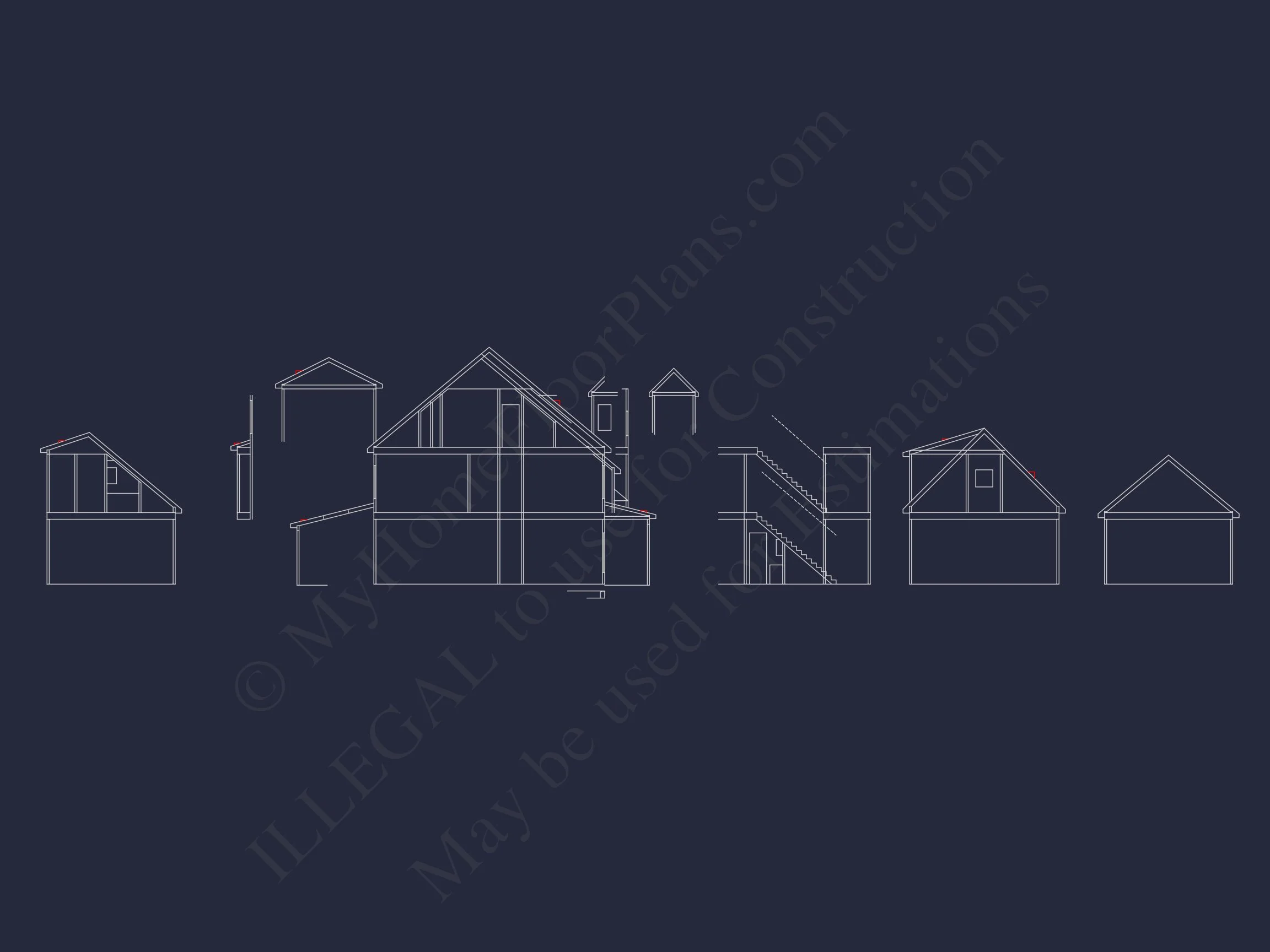 17-1901 HOUSE PLAN - Spacious 5-Bedroom House Plan with CAD Designs and Blueprints 22 Spacious 5-Bedroom house Plan with CAD Designs and Blueprints