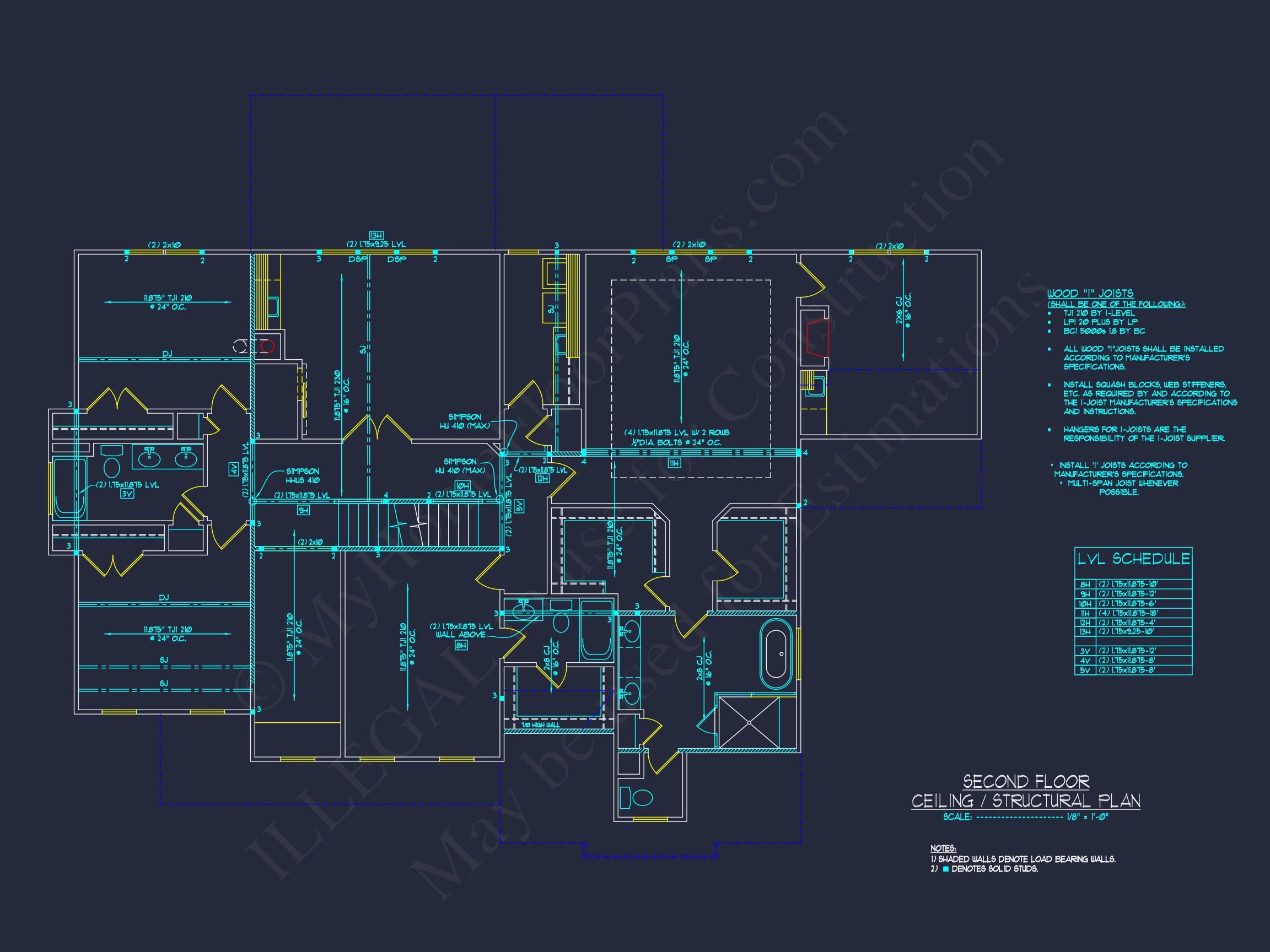17-1901 HOUSE PLAN - Spacious 5-Bedroom House Plan with CAD Designs and Blueprints 19 Spacious 5-Bedroom house Plan with CAD Designs and Blueprints