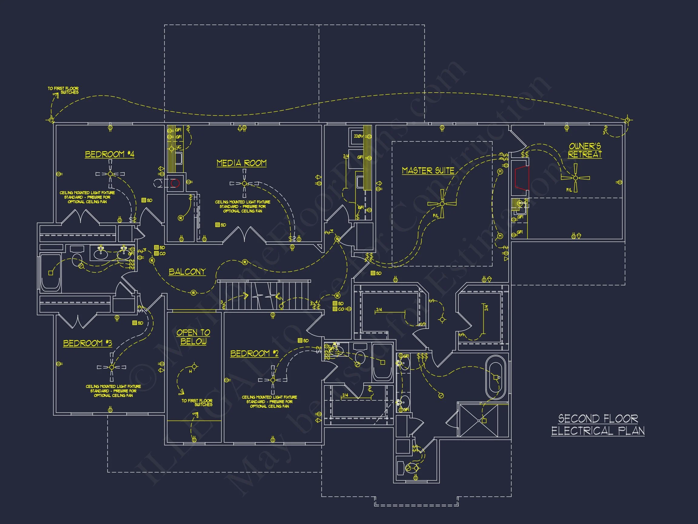 17-1901 HOUSE PLAN - Spacious 5-Bedroom House Plan with CAD Designs and Blueprints 15 Spacious 5-Bedroom house Plan with CAD Designs and Blueprints
