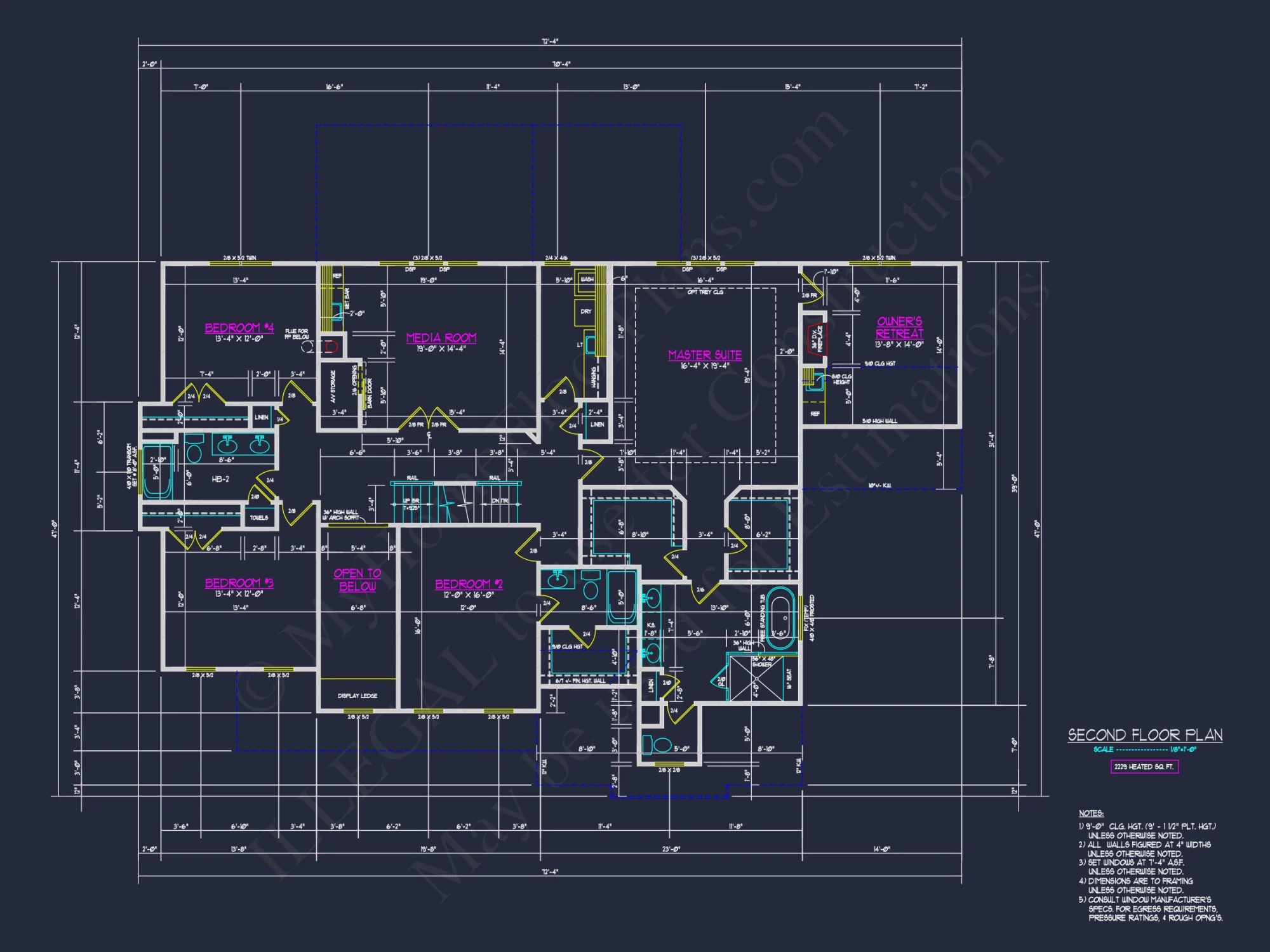 Spacious 5-Bedroom house Plan with CAD Designs and Blueprints