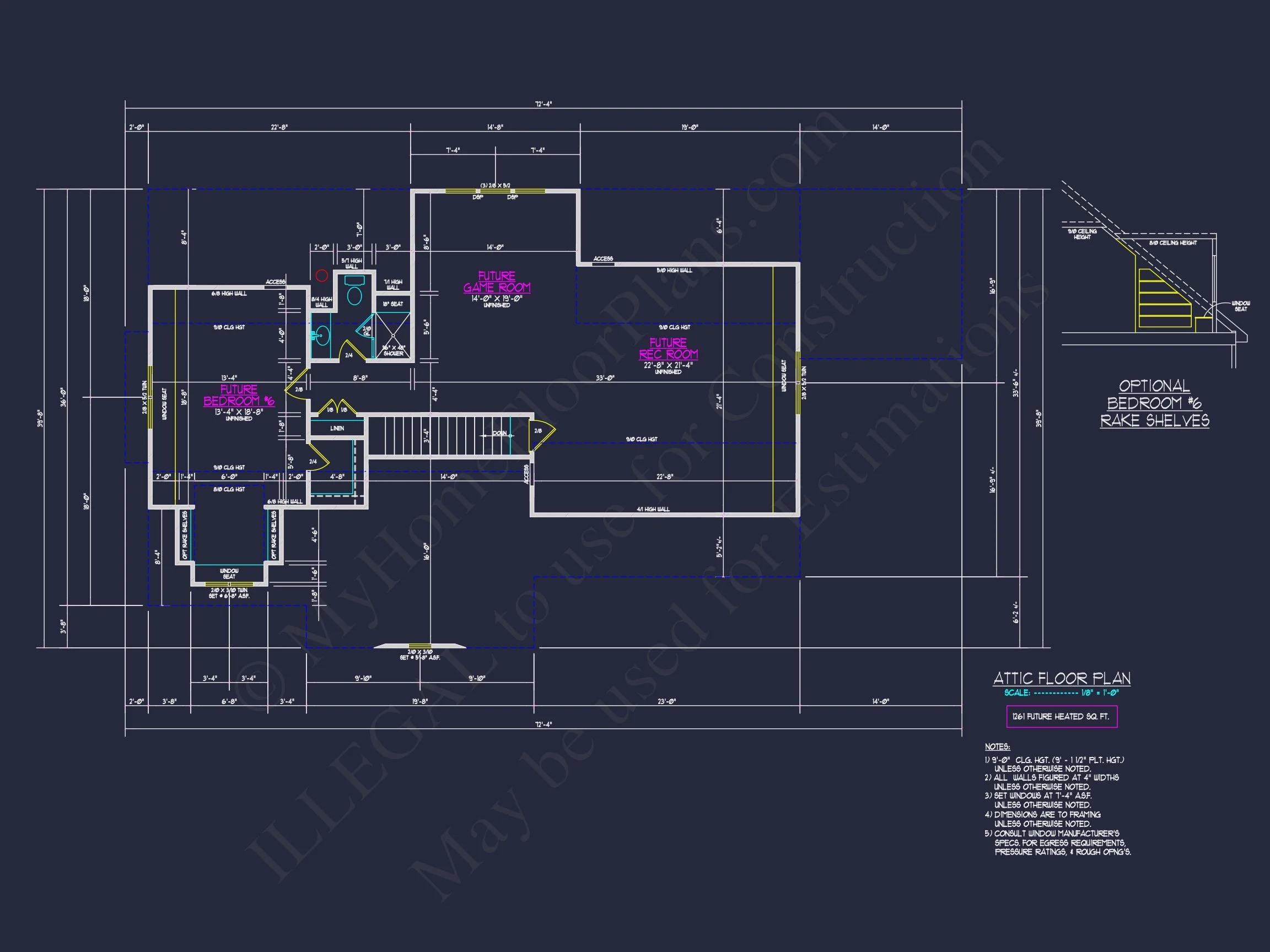 17-1901 HOUSE PLAN - Spacious 5-Bedroom House Plan with CAD Designs and Blueprints 13 Spacious 5-Bedroom house Plan with CAD Designs and Blueprints