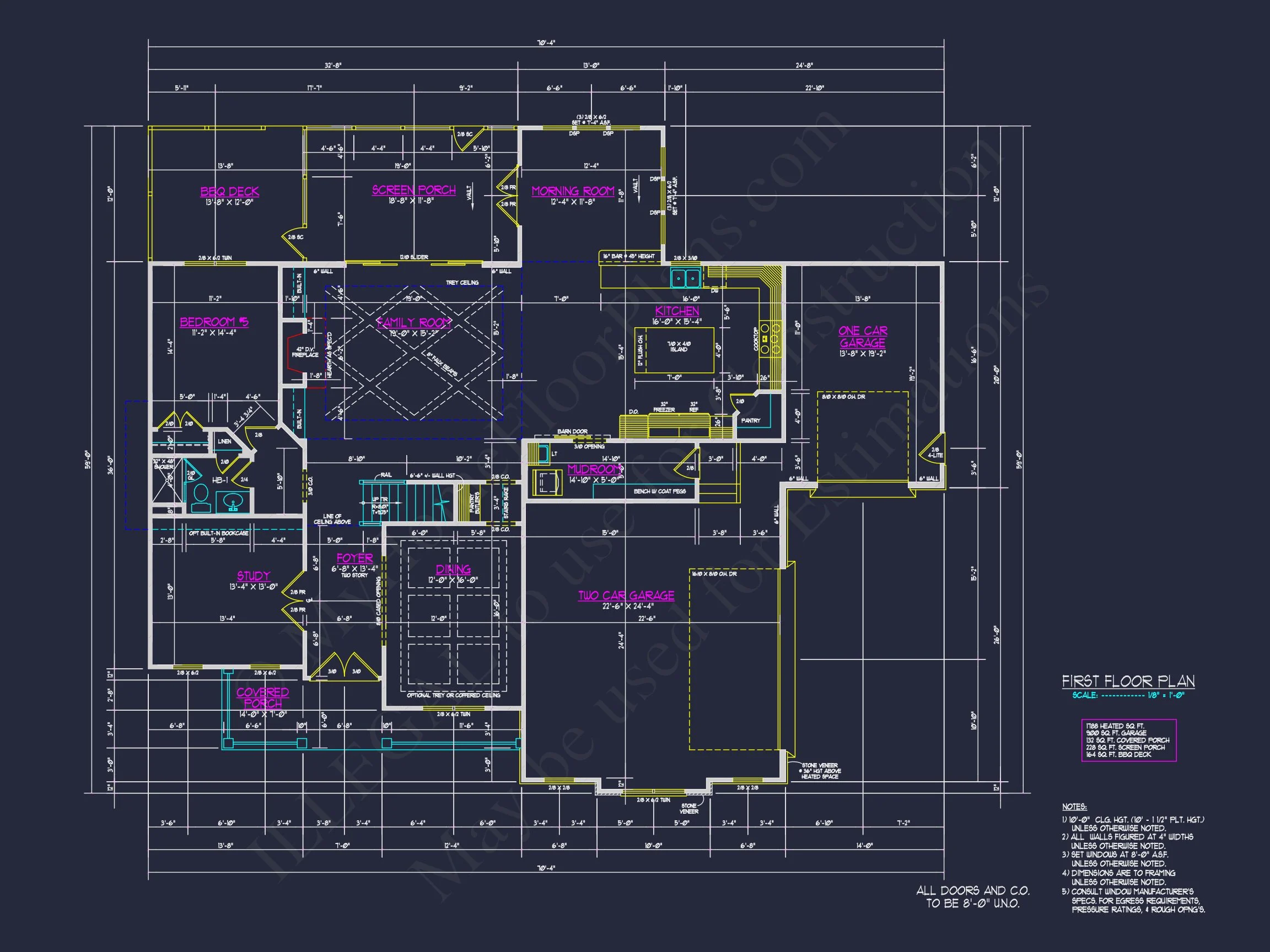 17-1901 HOUSE PLAN - Spacious 5-Bedroom House Plan with CAD Designs and Blueprints 11 Spacious 5-Bedroom house Plan with CAD Designs and Blueprints